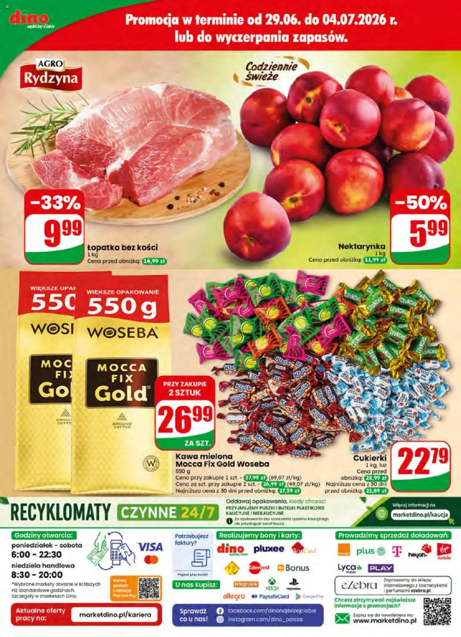Dino gazetka od 01.07.2026 | Strona: 81 | Produkty: Nektarynka, Xbox, Kawa, Cukierki