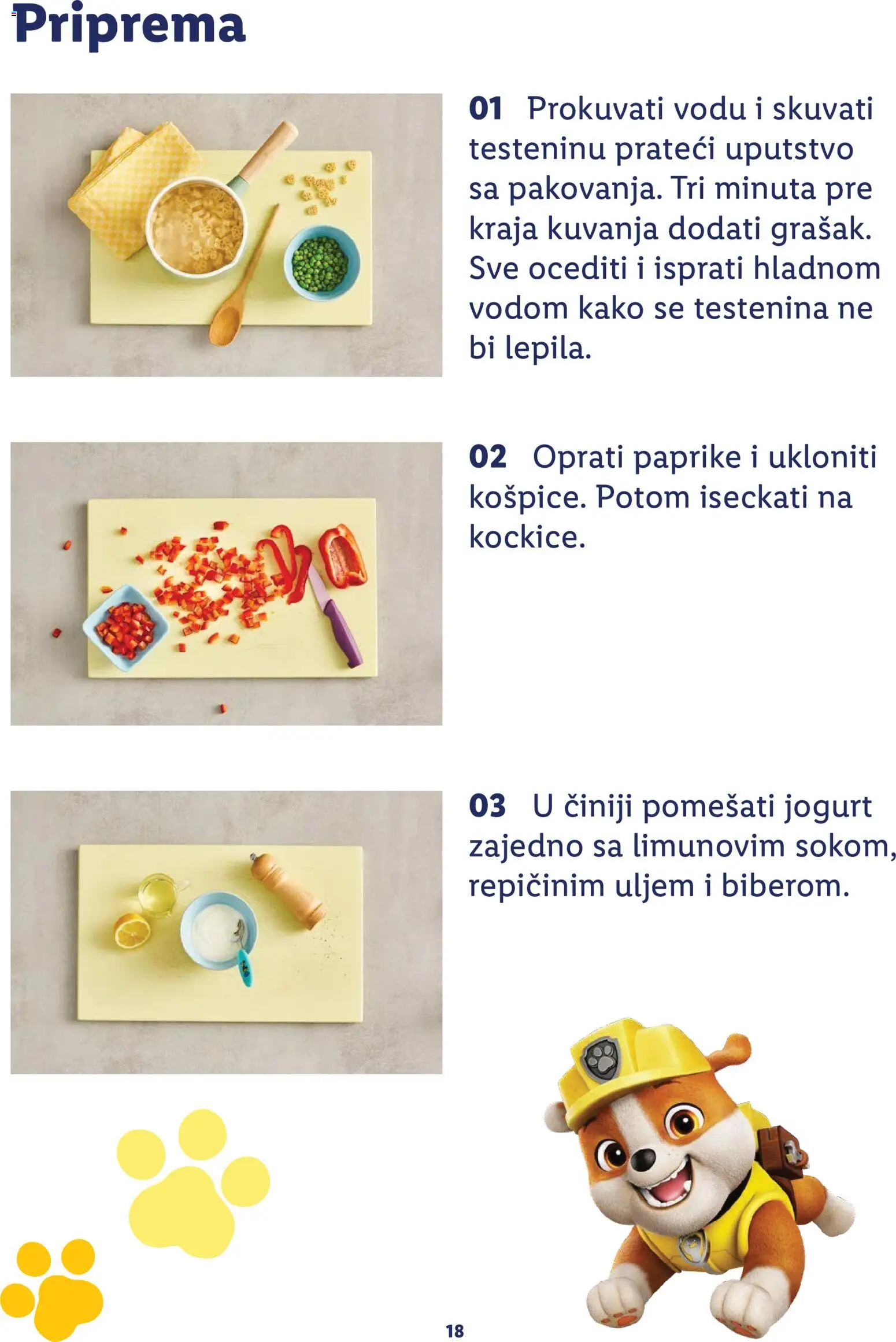 Lidl katalog - važi od 24.07.2026 | Strana: 18 | Proizvode: Testenina, Jogurt