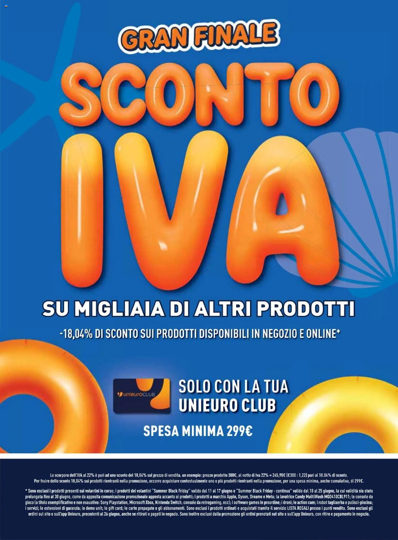 Volantino Unieuro del 26/06/2026 | Pagina: 2 | Prodotti: Lavatrice, Gioco, Robot