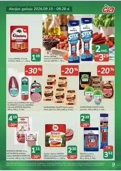 ČIA MARKET leidinys galioja nuo 2026.09.15 | Puslapis: 9