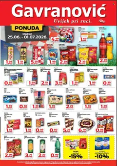 Gavranović Katalog - Pregled kataloga iz trgovine Gavranović, vrijedi od 25.06.2026 | Stranica: 3 | Proizvodi: Čokolada, Pivo, Čips, Kakao