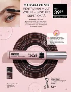 Ofertele Avon valabile de la 01.05.2026 | Pagină: 45 | Produse: Serum, Mascara, Unt