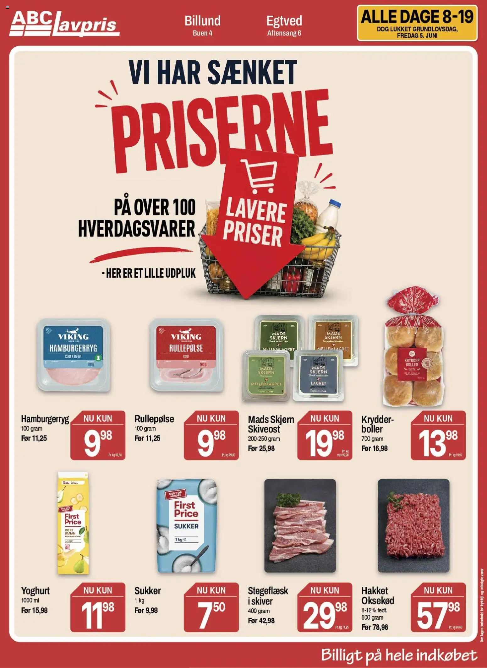 Abc Lavpris tilbudsavis – gyldig fra 03.06.2026 | Side: 15 | Produkter: Yoghurt, Oksekød, Skiveost, Hamburgerryg