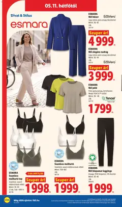 ESMARA Női póló, Puha pamutanyag, természetes Modal TENCEL™-szállal Méret: 36 -46 - amely érvényes a következő dátumtól: 07.05.2026 | Oldal: 62