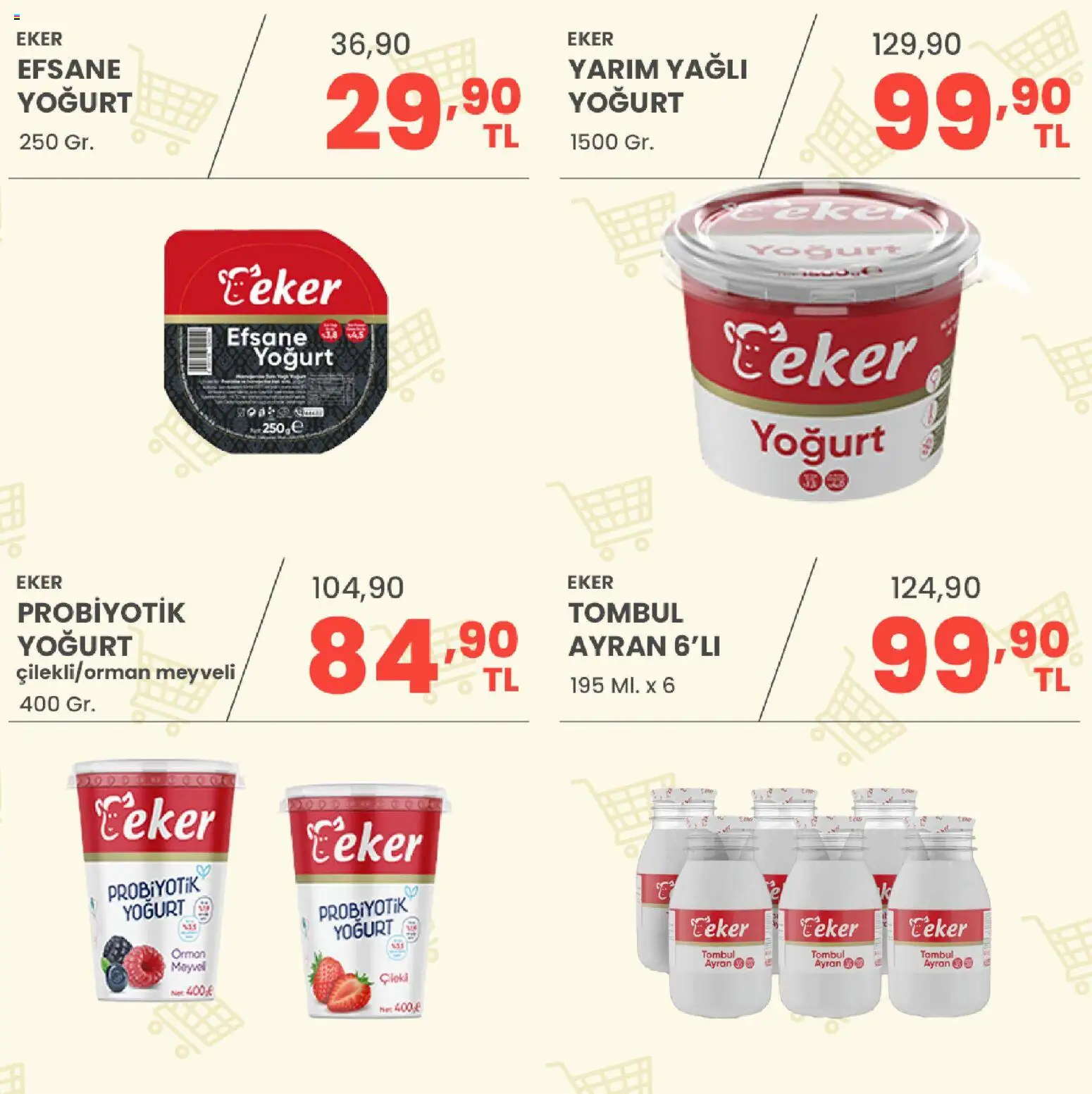 Sarıyer Katalog - 28 Ağustos 2026 tarihinden itibaren geçerlidir | Sayfa: 16 | Ürünler: Yoğurt, Şeker