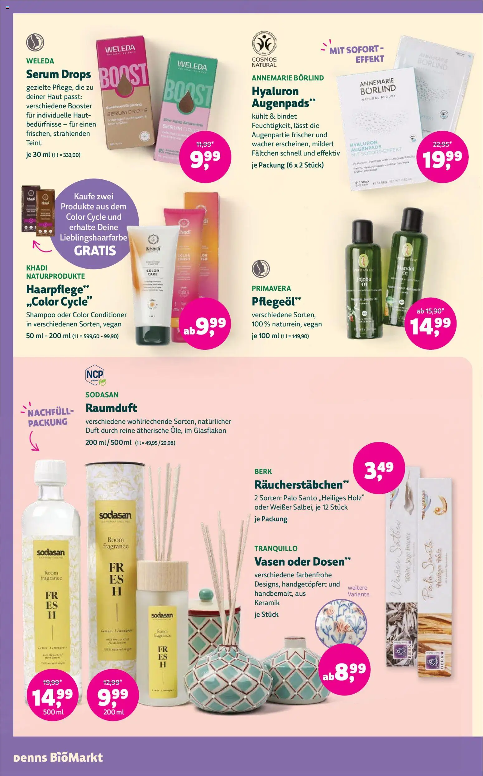 Denns BioMarkt Angebote – gültig ab 09.09.2026 | Seite: 16 | Produkte: Duft, Shampoo, Serum