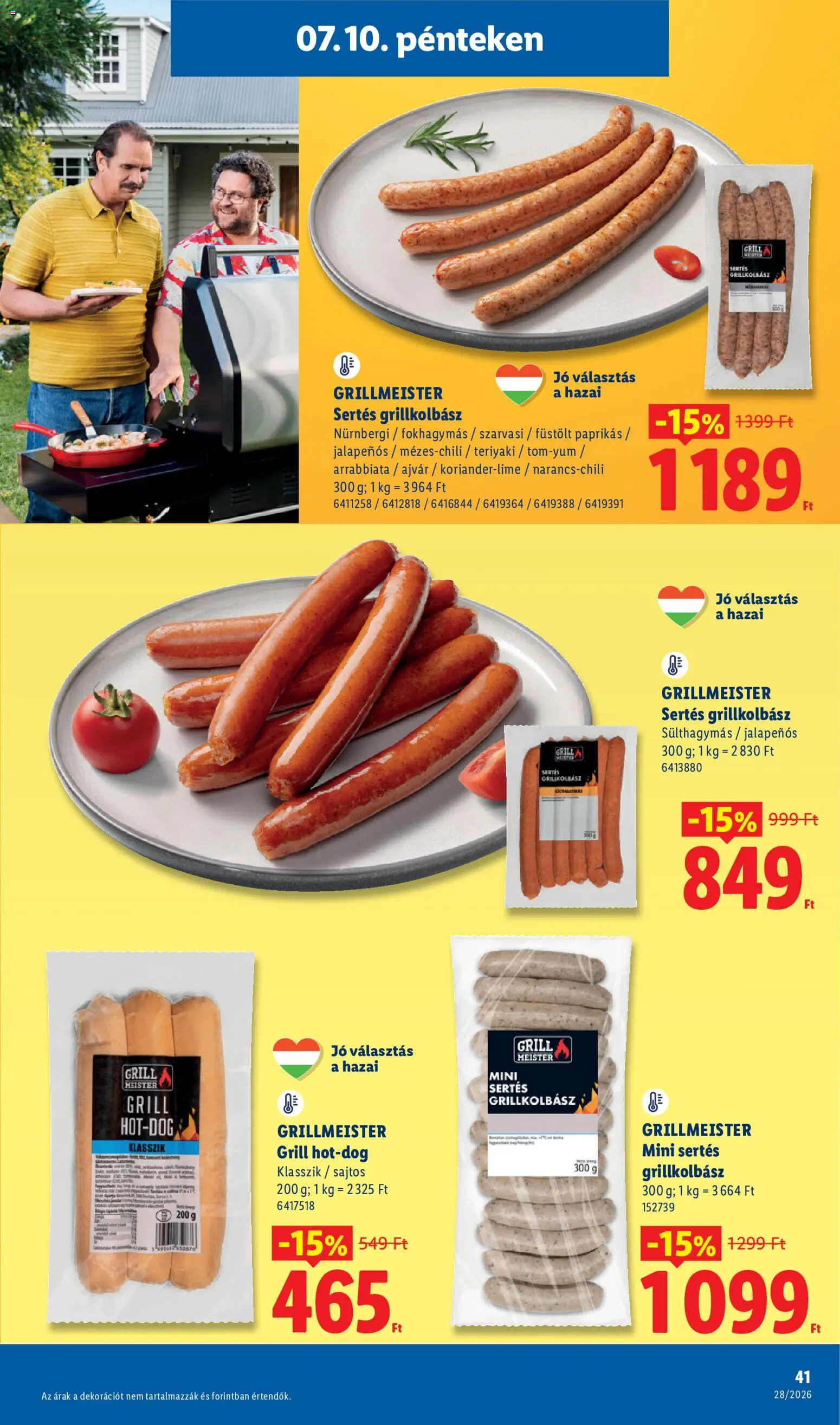 Lidl akciós ujság - amely érvényes a következő dátumtól: 2026.07.09. | Oldal: 41
