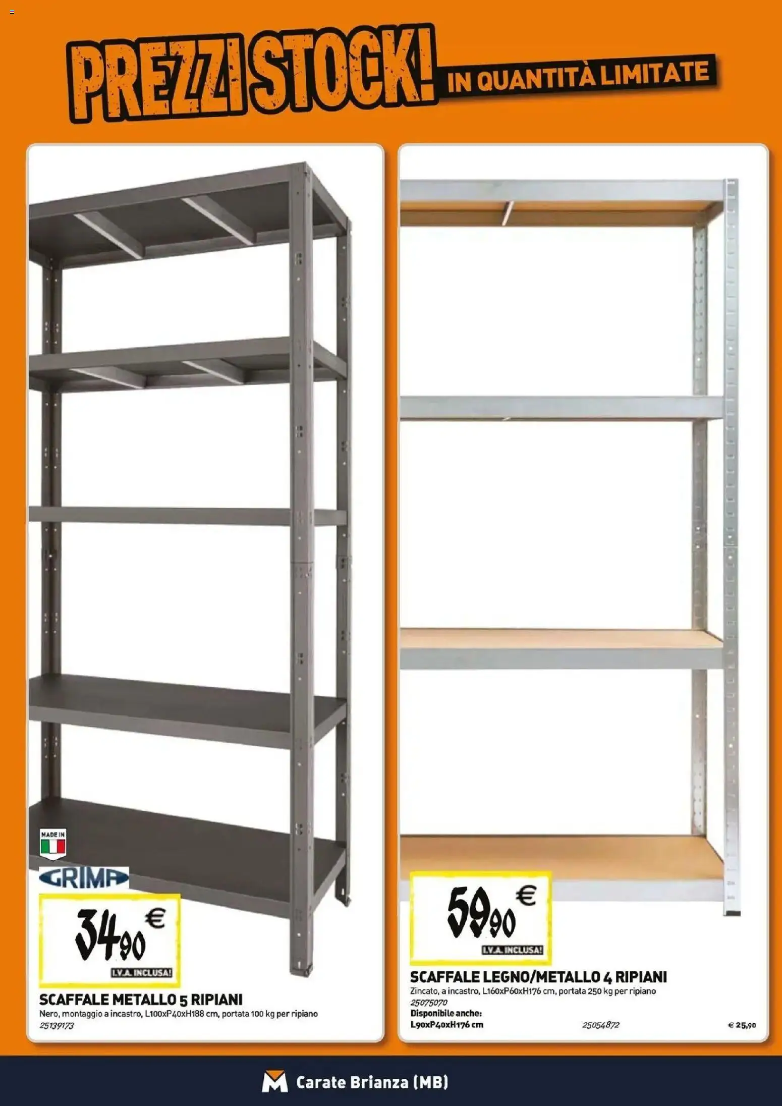 Volantino TECNOMAT del 29/10/2026 | Pagina: 17 | Prodotti: Ripiano, Scaffale