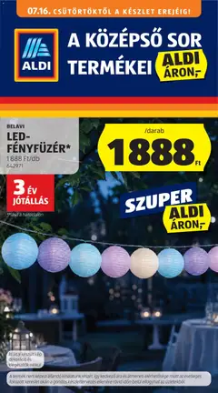 Aldi Középső sor termékei - amely érvényes a következő dátumtól: 2026.07.16.