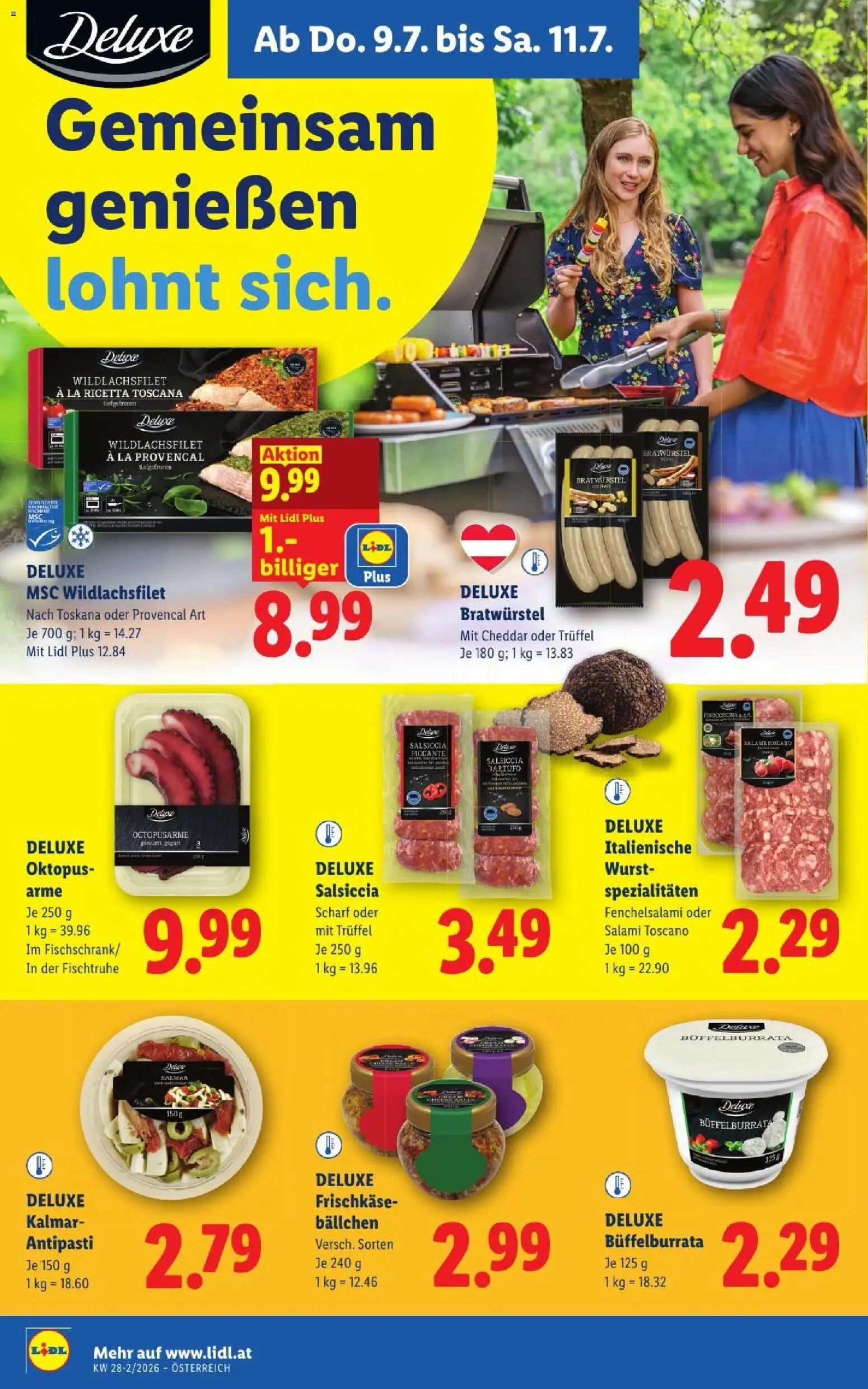 Lidl - Flugblatt gültig ab 09.07.2026 | Seite: 12 | Produkte: Wurst, Salami