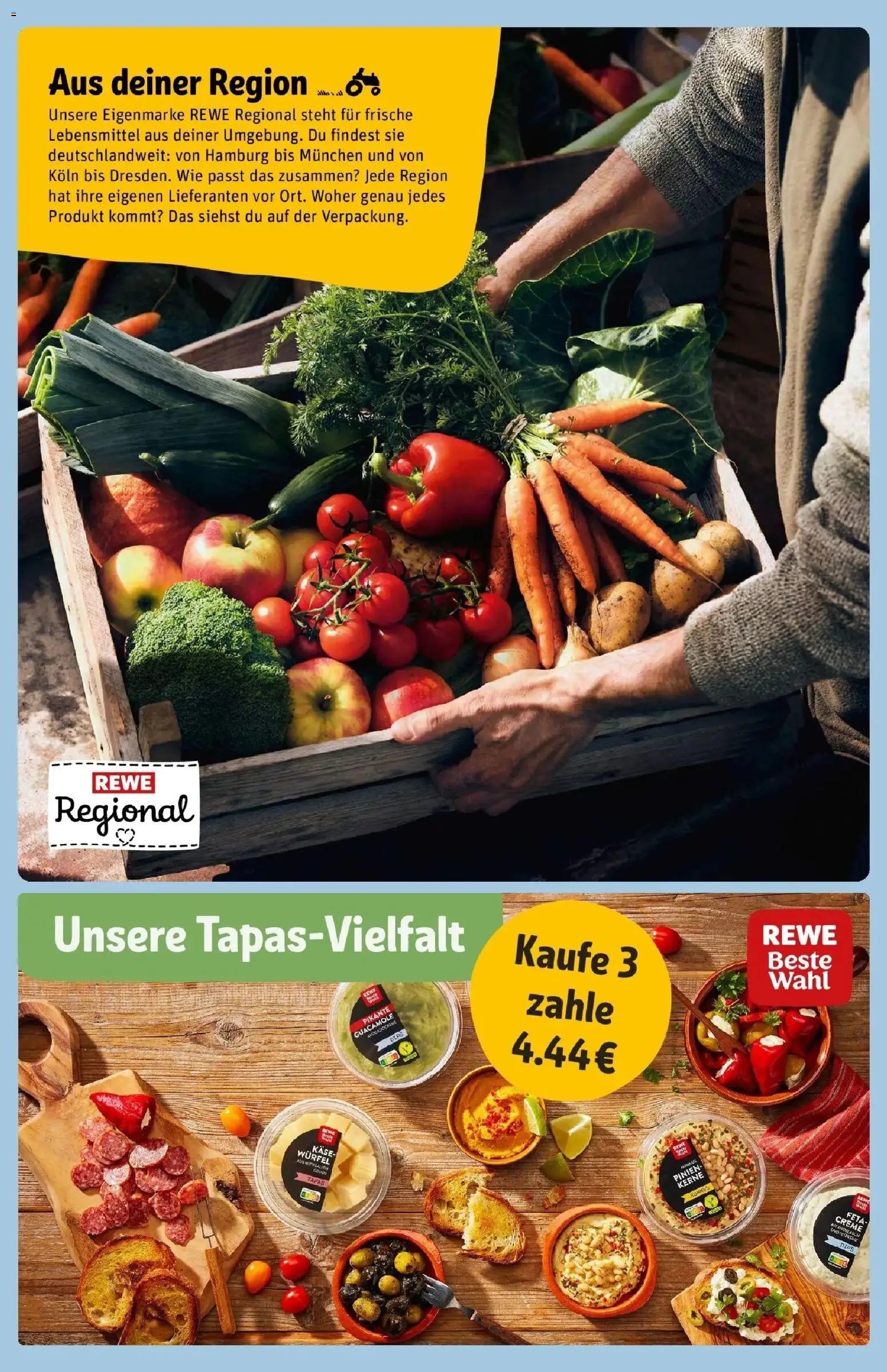Rewe Prospekt Ettlingen – gültig ab 27.07.2026 | Seite: 14 | Produkte: Feta, Käse, Creme