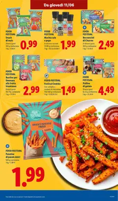 Anteprima del volantino FOOD FESTIVAL Bustine per limonata alla frutta istantanea, Bustine per limonata alla frutta istantanea, diversi gusti, 10x 17g confezione valido a partire dal 11.06.2026 | Pagina: 19