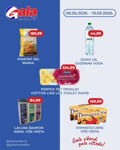 Gala MARKET katalog Vikend - pregled Gala MARKET kataloga - važi od 08.05.2026