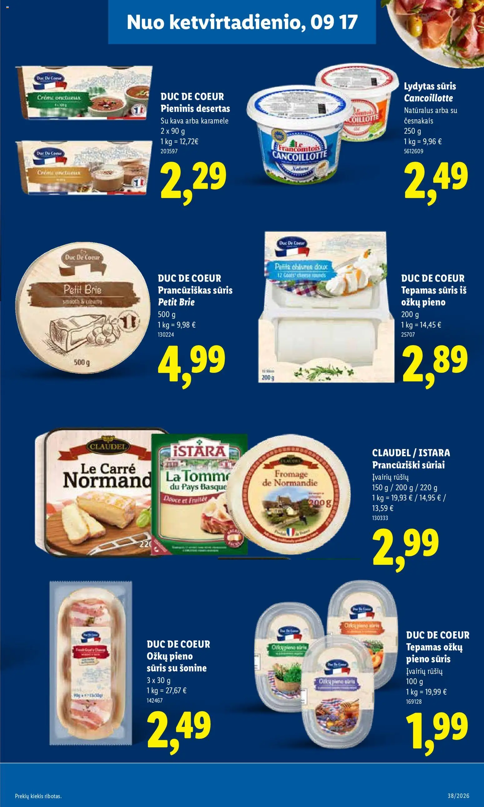 LIDL akcijos nuo 2026.09.14 | Puslapis: 21 | Prekių: Sūris, Kava, Lydytas sūris