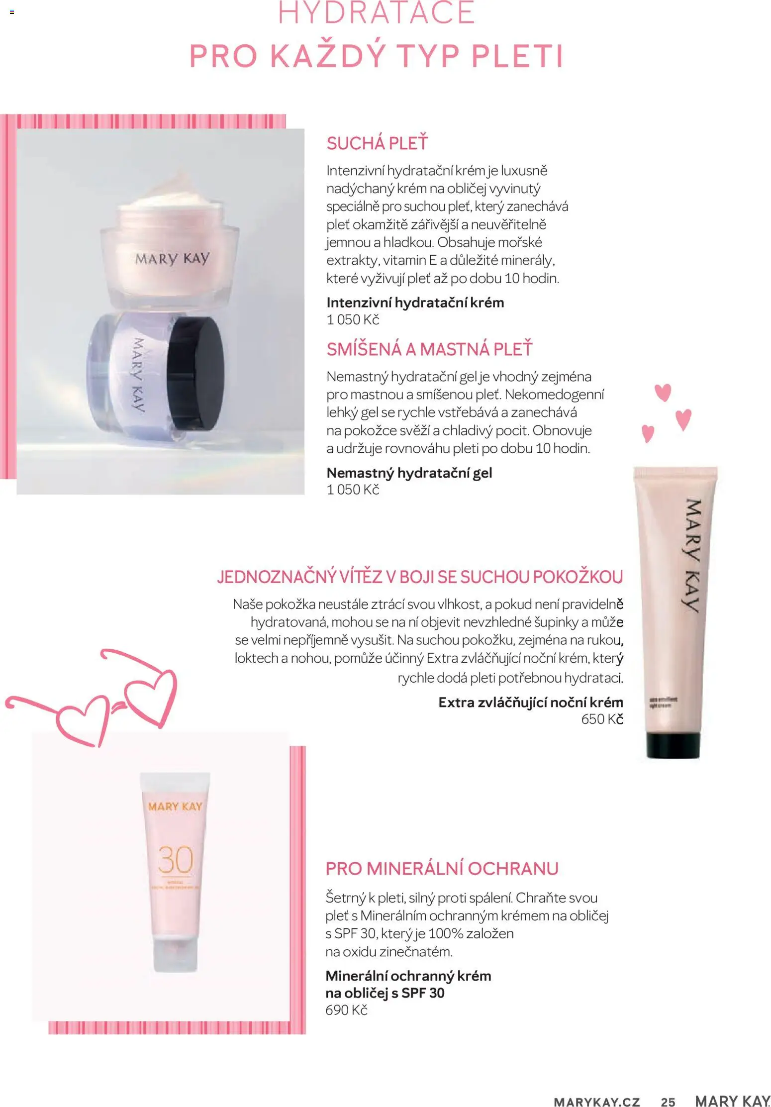 Mary Kay kniha o kráse od 01.04.2026 | Strana: 25 | Produkty: Krém, Hydratační krém