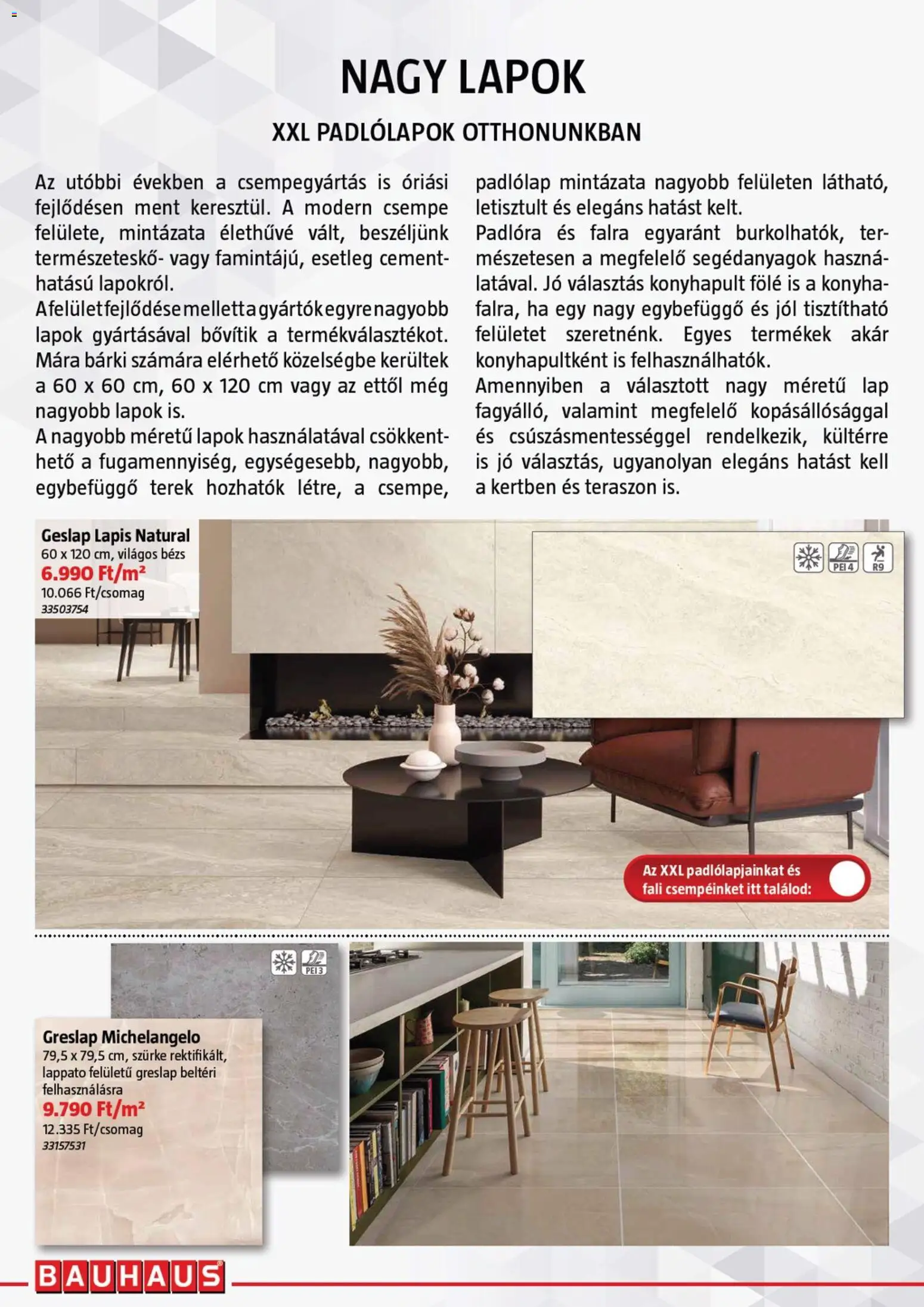 Bauhaus akciós ujság - amely érvényes a következő dátumtól: 2026.08.19. | Oldal: 4 | Termékek: Padlólap, Cement, Lap, Csempe