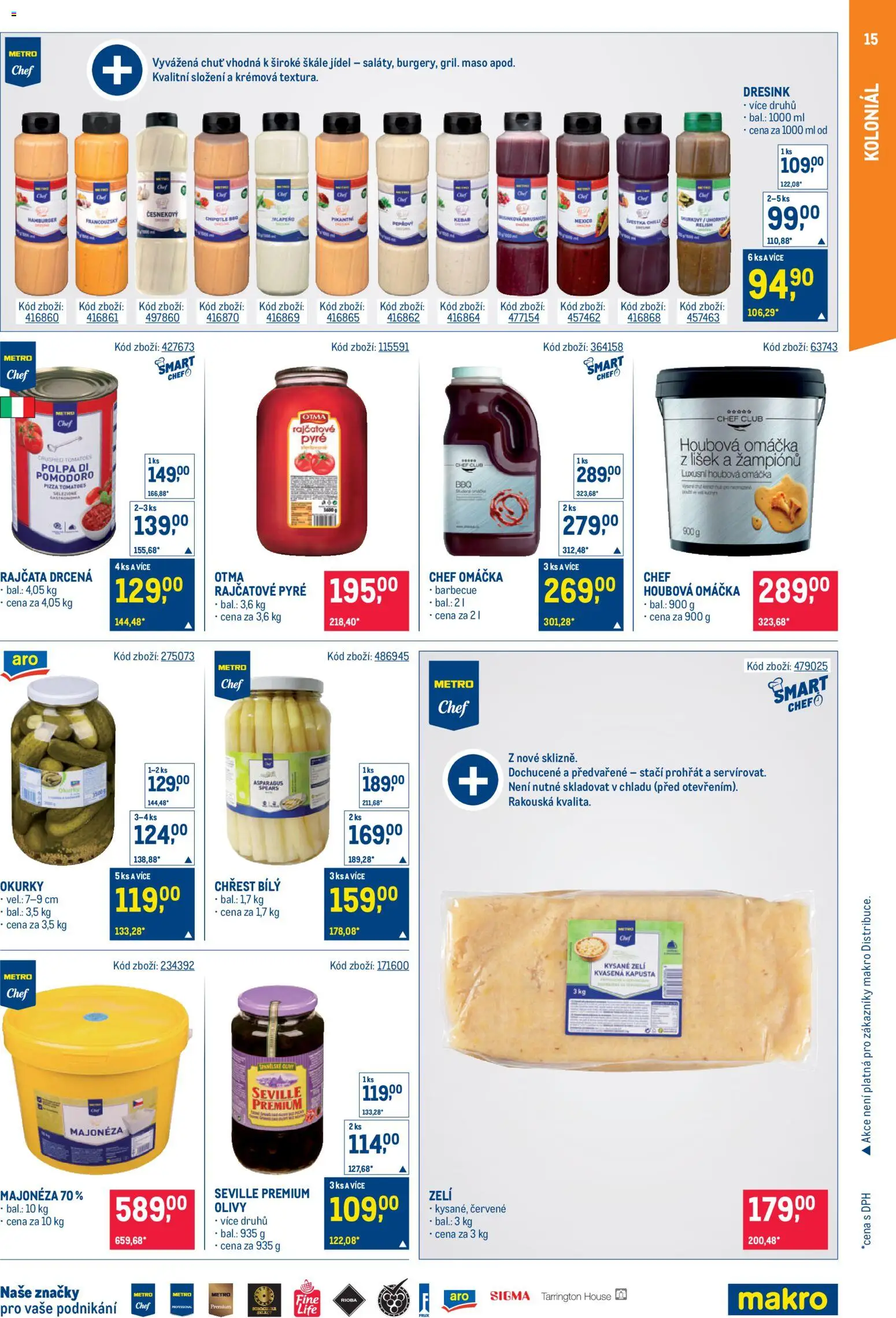 Makro leták - Gastronomie od 03.06.2026 | Strana: 15 | Produkty: Rajčata, Zelí, Majonéza, Maso