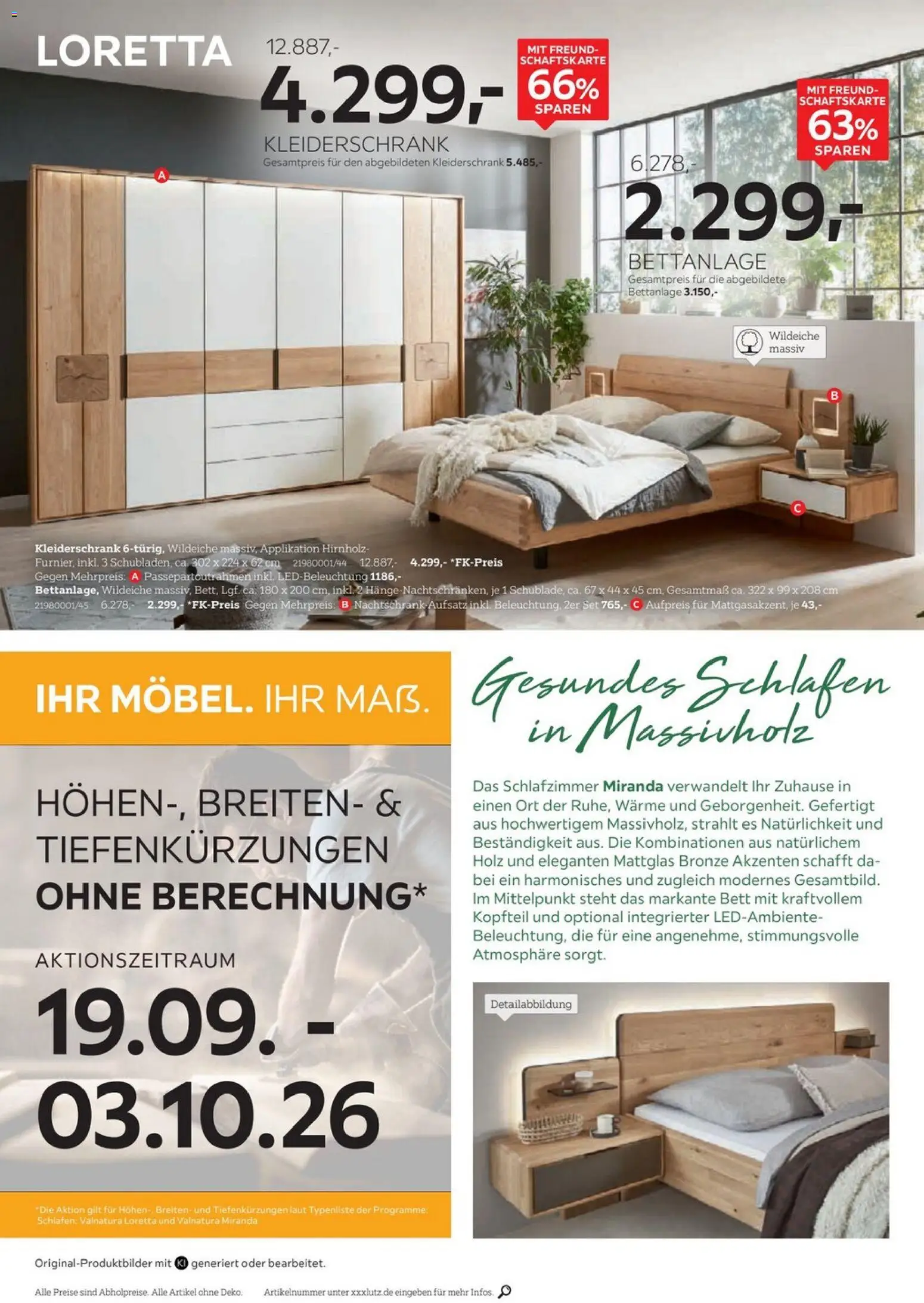 XXXLutz Last-Minute-Preis – gültig ab 19.09.2026 | Seite: 18 | Produkte: Bett, Kleiderschrank