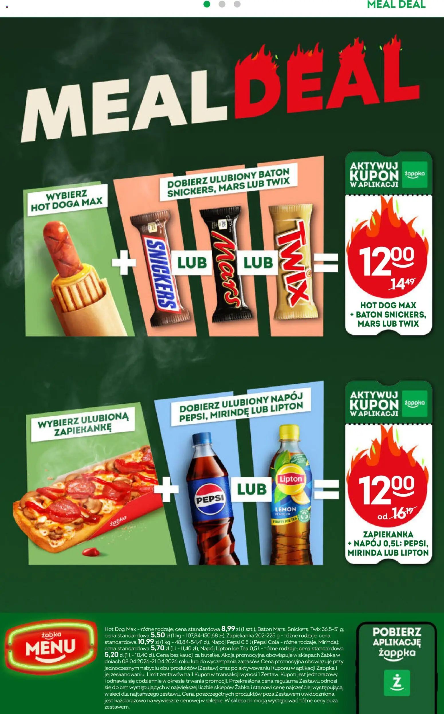 Żabka gazetka od 08.04.2026 | Strona: 52 | Produkty: Donut, Kawa, Czekolada, Frytki