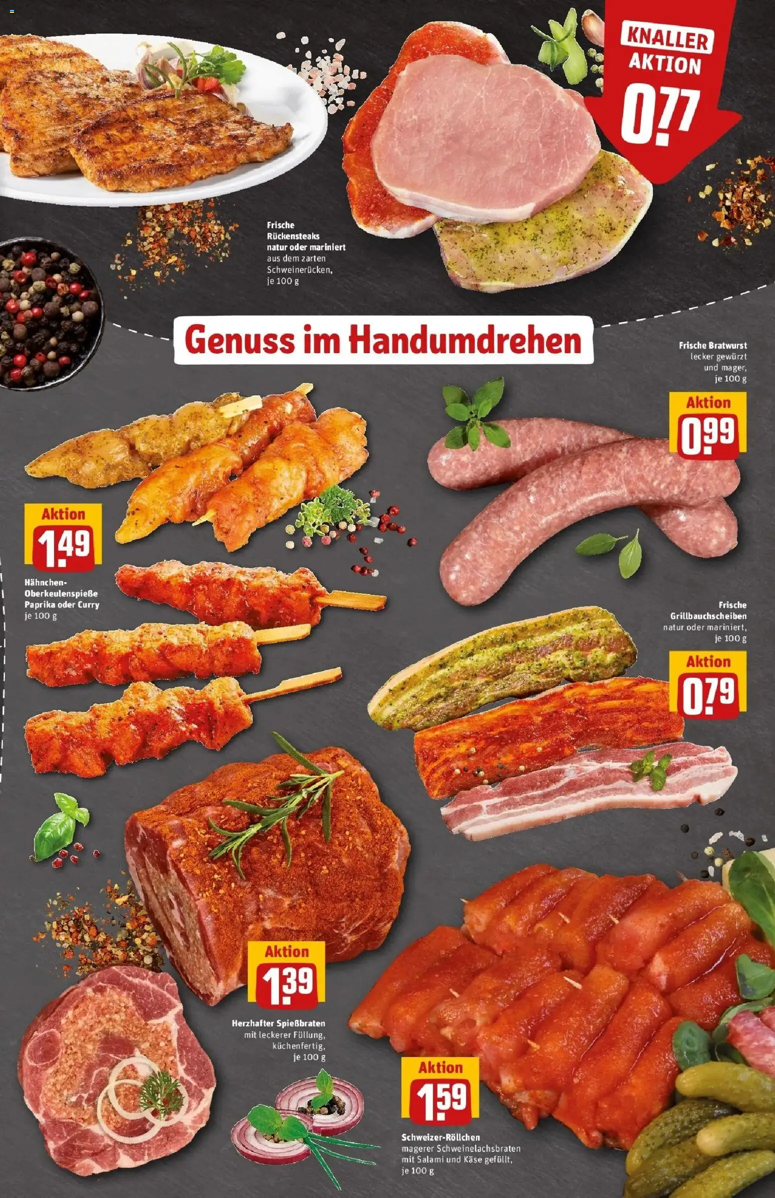 Rewe Prospekt Schloß Holte-Stukenbrock – gültig ab 17.05.2026 | Seite: 7 | Produkte: Hahnchen, Käse, Paprika, Salami