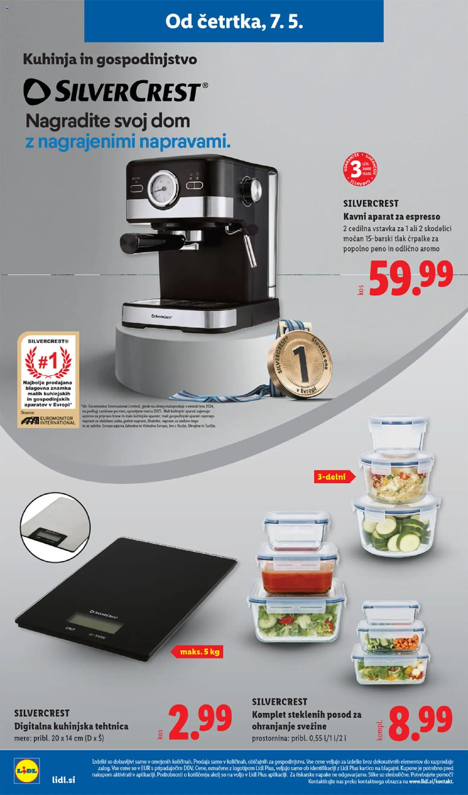 Novi Lidl katalog ponudbe – veljaven od 07.05.2026 | Stran: 28 | Izdelki: Kuhinja, Tehtnica, Kuhinjska tehtnica