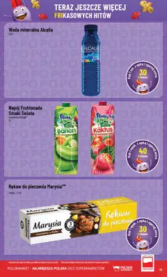 Pogląd oferty "POLOmarket gazetka - Frikasowe Hity" - ważna od 28.10.2026 | Strona: 13 | Produkty: PC, Woda mineralna, Rękaw do pieczenia, Banan