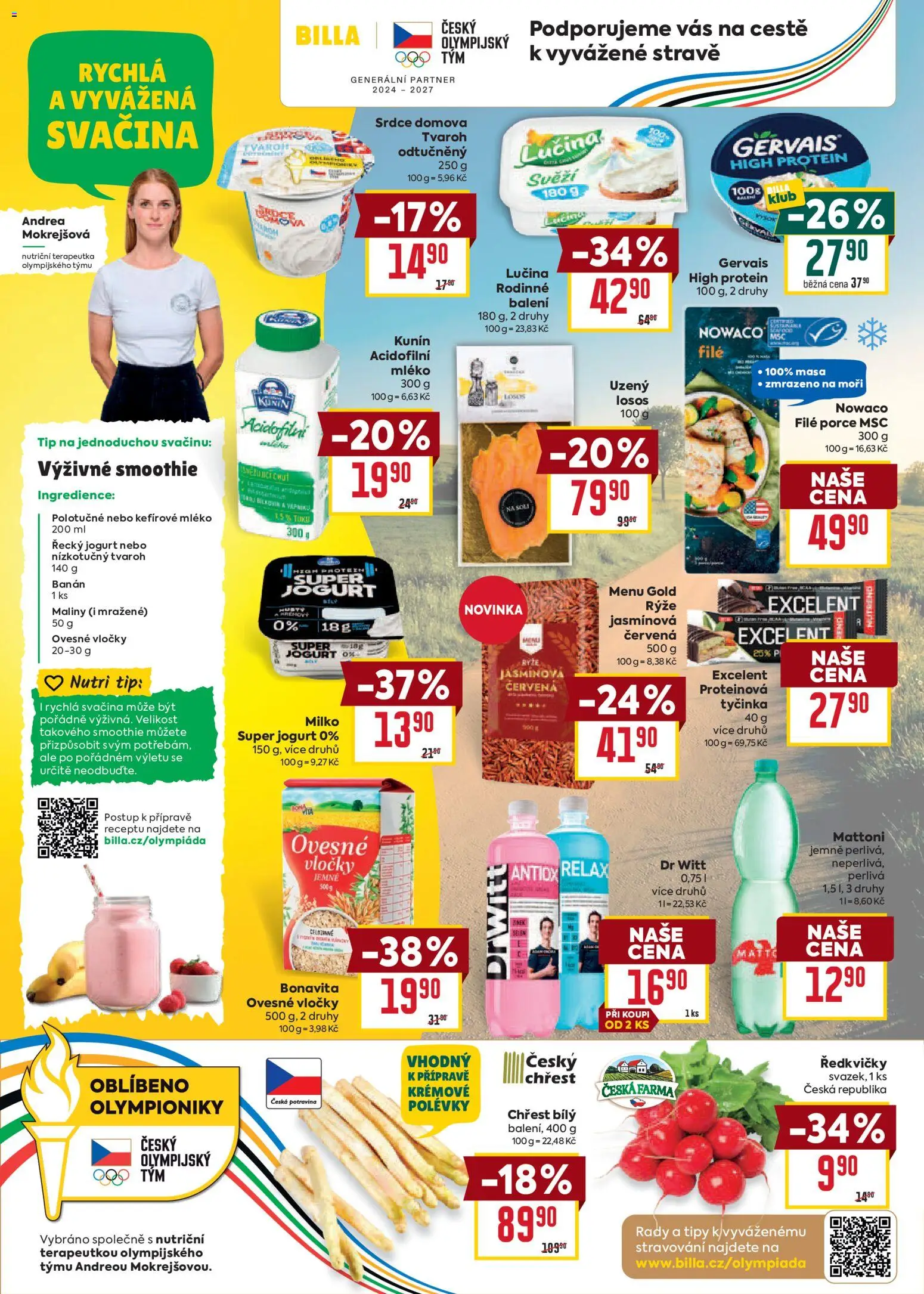 Billa Velký leták od 20.05.2026 | Strana: 21 | Produkty: Lučina, Rýže, Losos, Smoothie