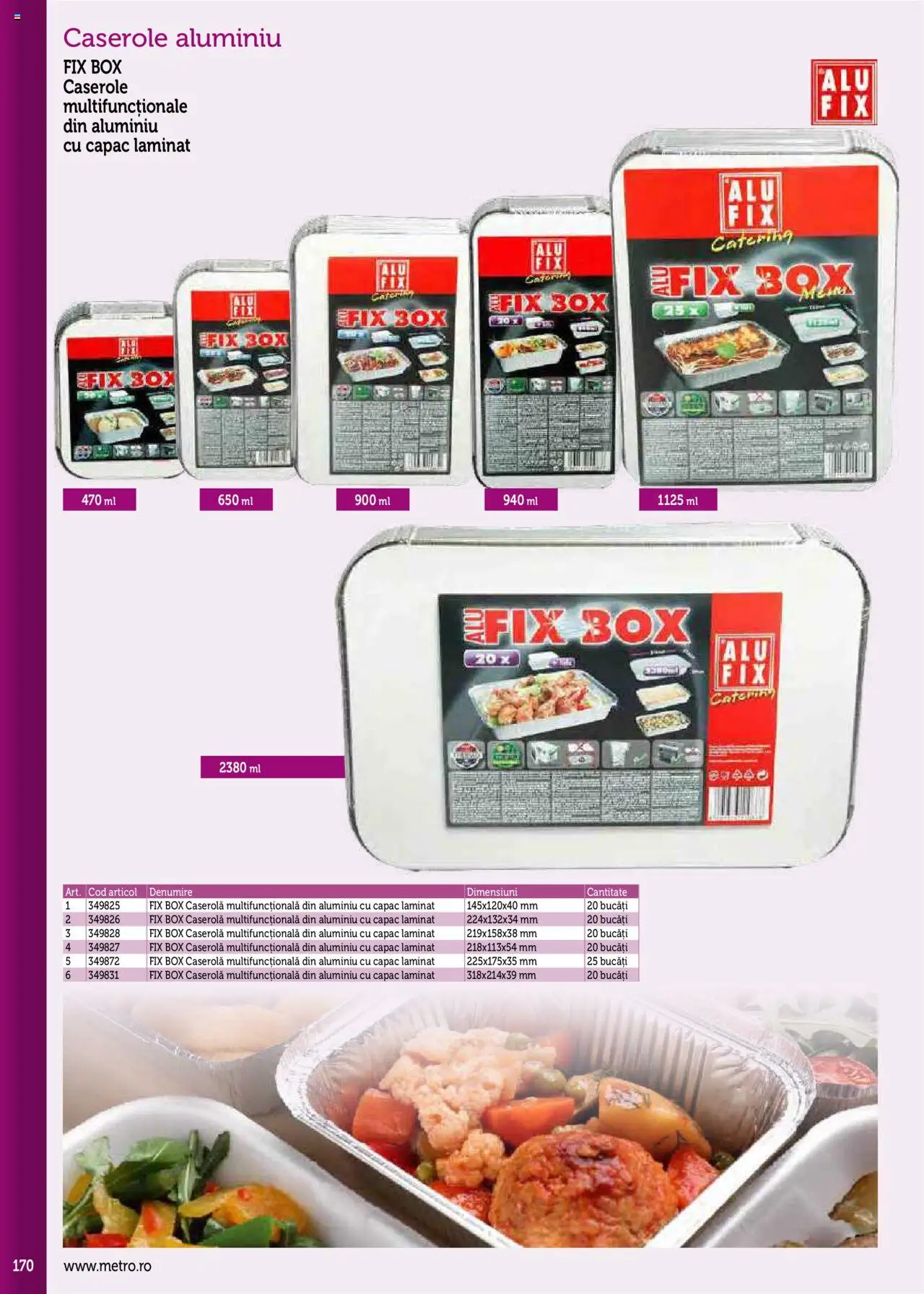 Noul catalog Metro – valabil de la 17.09.2025 | Pagină: 170 | Produse: Caserole, Caserola