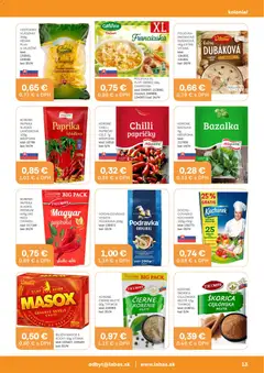 Labaš leták platný od 11.09.2026 | Strana: 13 | Produkty: Paprika, Masox, Cestoviny, Korenie