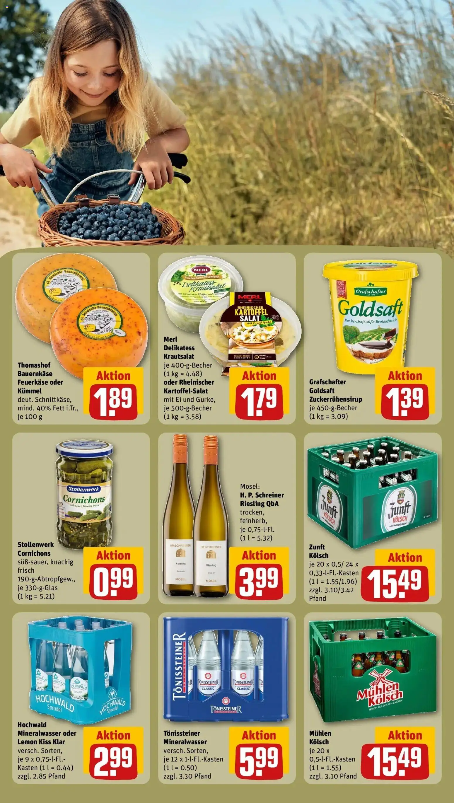 REWE Prospekt ab 24.08.2026 zum Blättern » Angebote | Seite: 23 | Produkte: HP, Mineralwasser, Salat