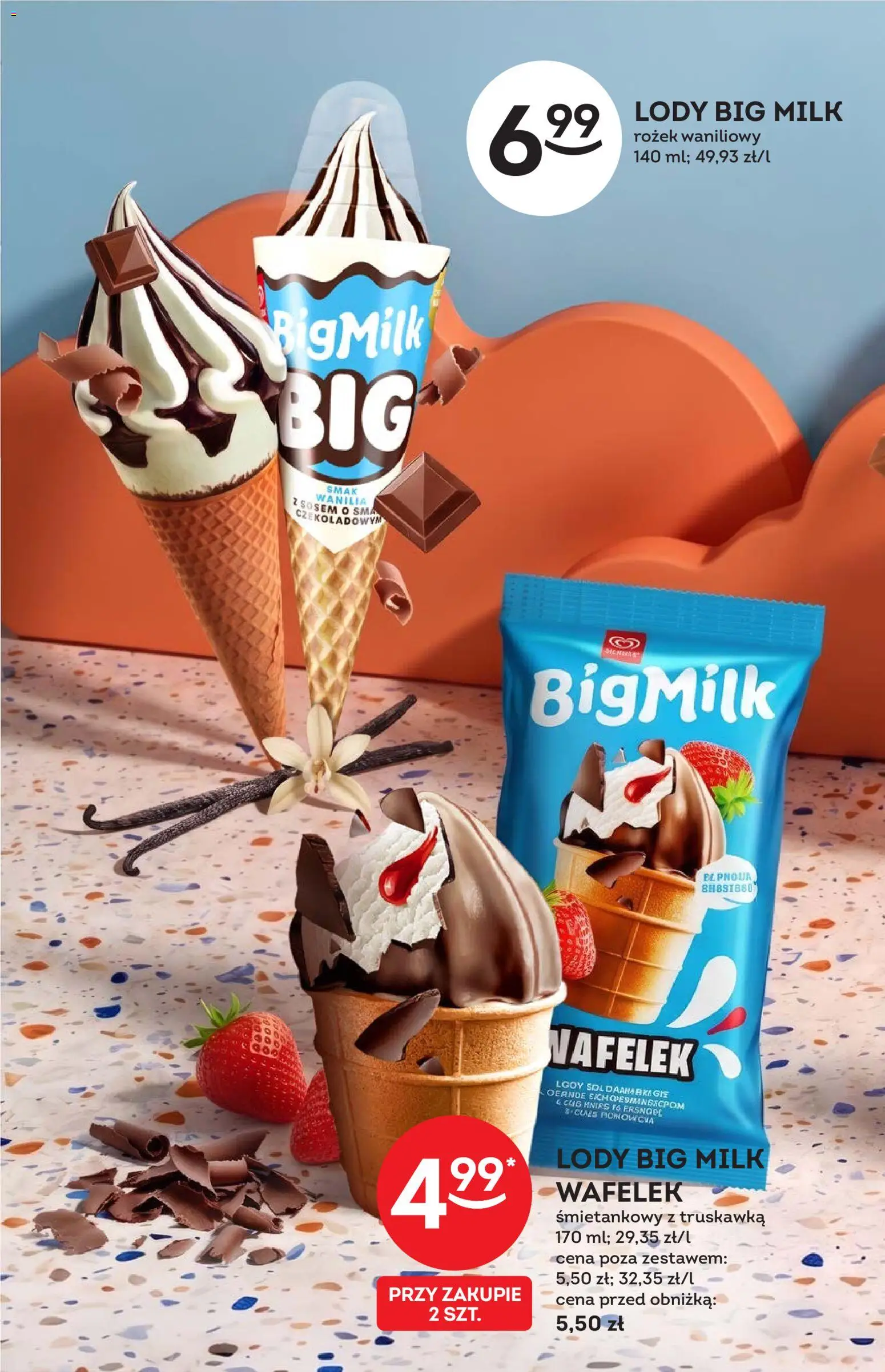 Żabka gazetka - Katalog lodowy od 15.07.2026 | Strona: 12 | Produkty: Big Milk, Lody, Sól