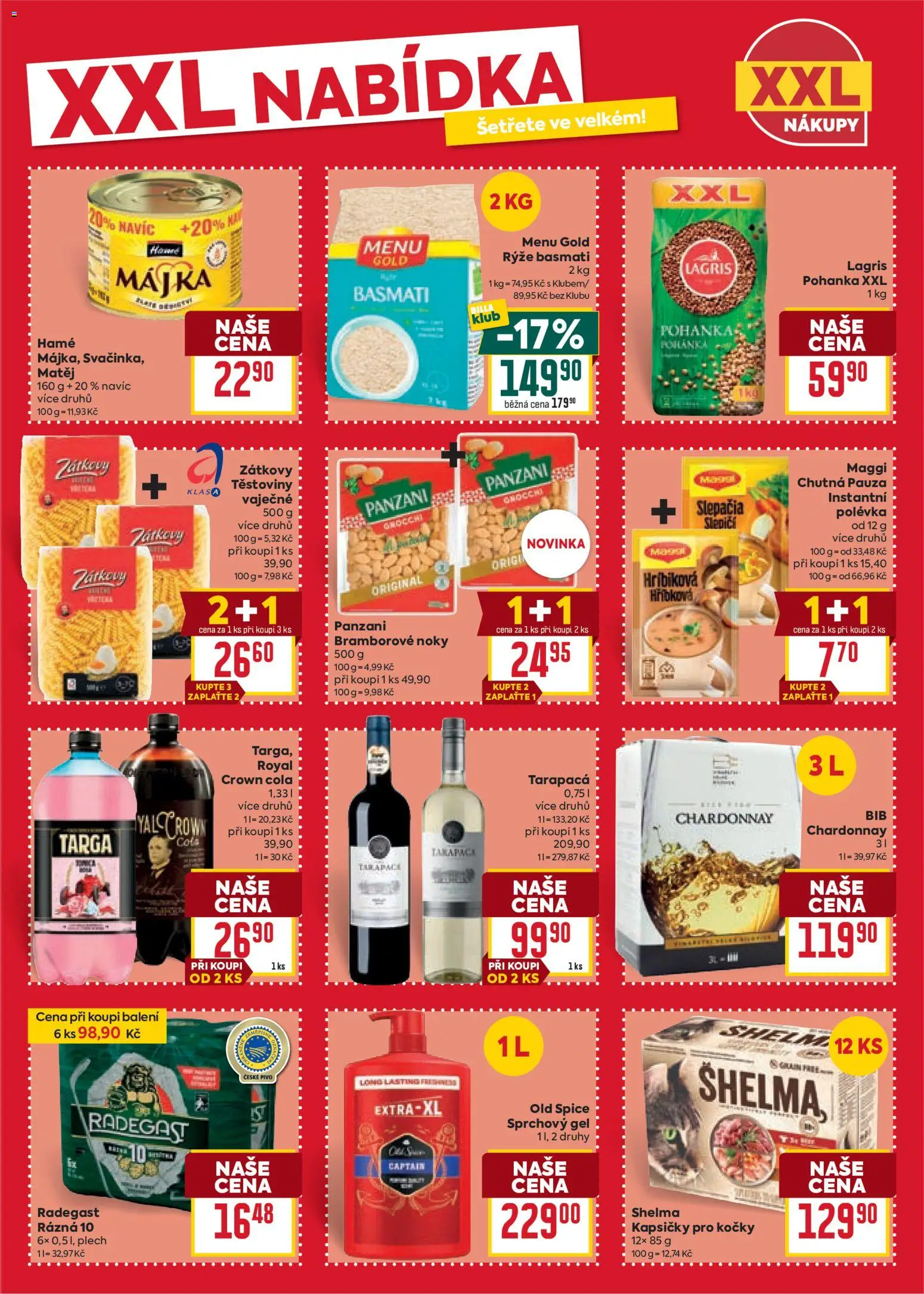 Billa Velký leták od 08.07.2026 | Strana: 19 | Produkty: Kapsičky pro kočky, Royal Crown Cola, Pohanka, Basmati