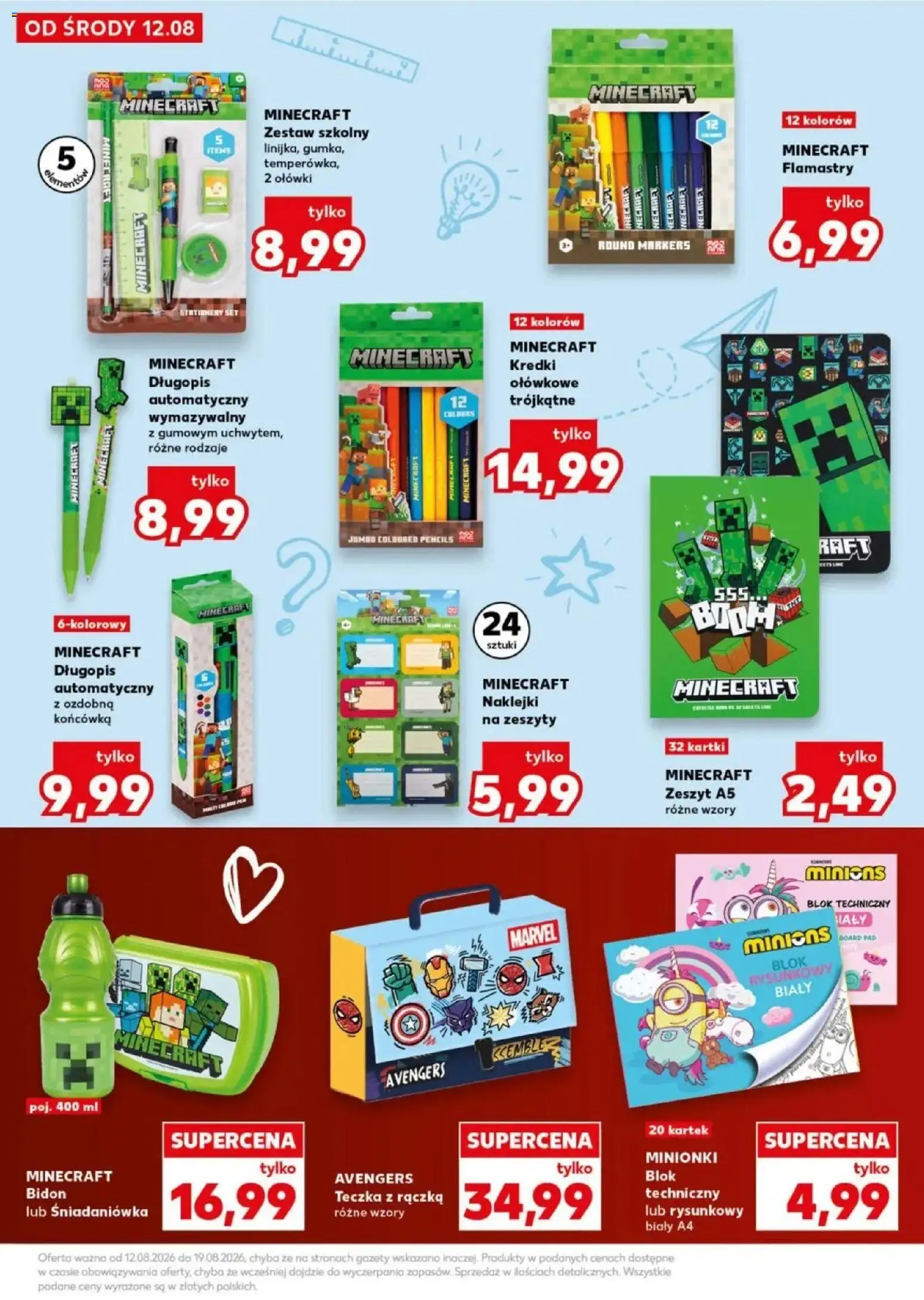 Kaufland gazetka - Wszystko do szkoły od 12.08.2026 - od jutra PDF | Strona: 19 | Produkty: Zeszyt, Kredki, Flamastry, Zeszyty