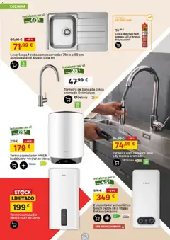 Pré-visualização Leroy Merlin Catálogo válido de 27/08/2026 | Página: 16 | Produtos: Escorredor, Bancada, Torneira, Chuveiro