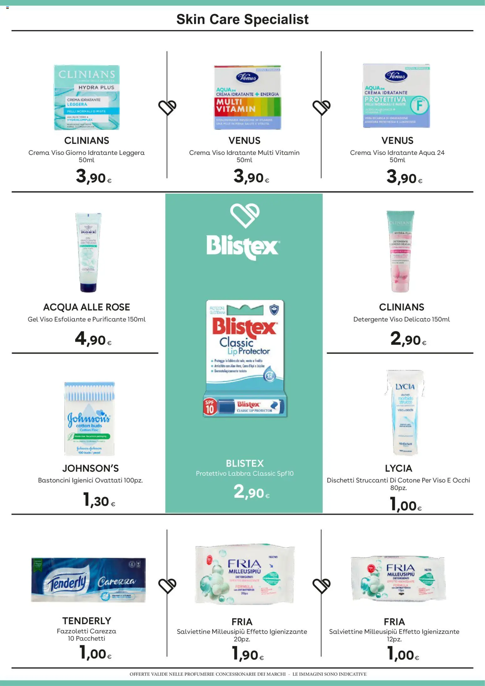 Volantino Idea bellezza del 29.05.2026 | Pagina: 12 | Prodotti: Crema, Dischetti struccanti, Fazzoletti, Acqua