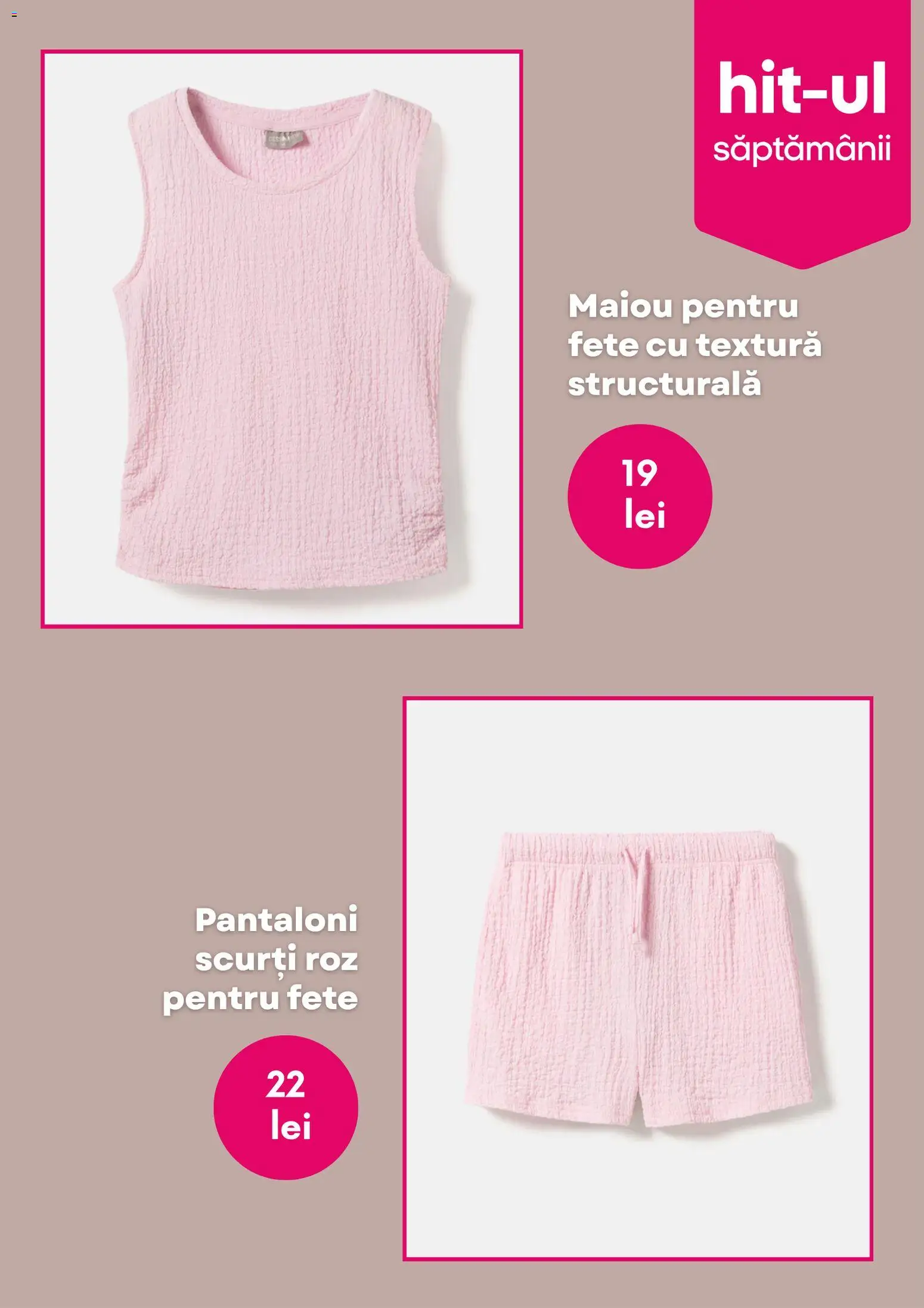Noul catalog Pepco – valabil de la 28.05.2026 | Pagină: 3 | Produse: Maiou, Pantaloni, Pantaloni scurți