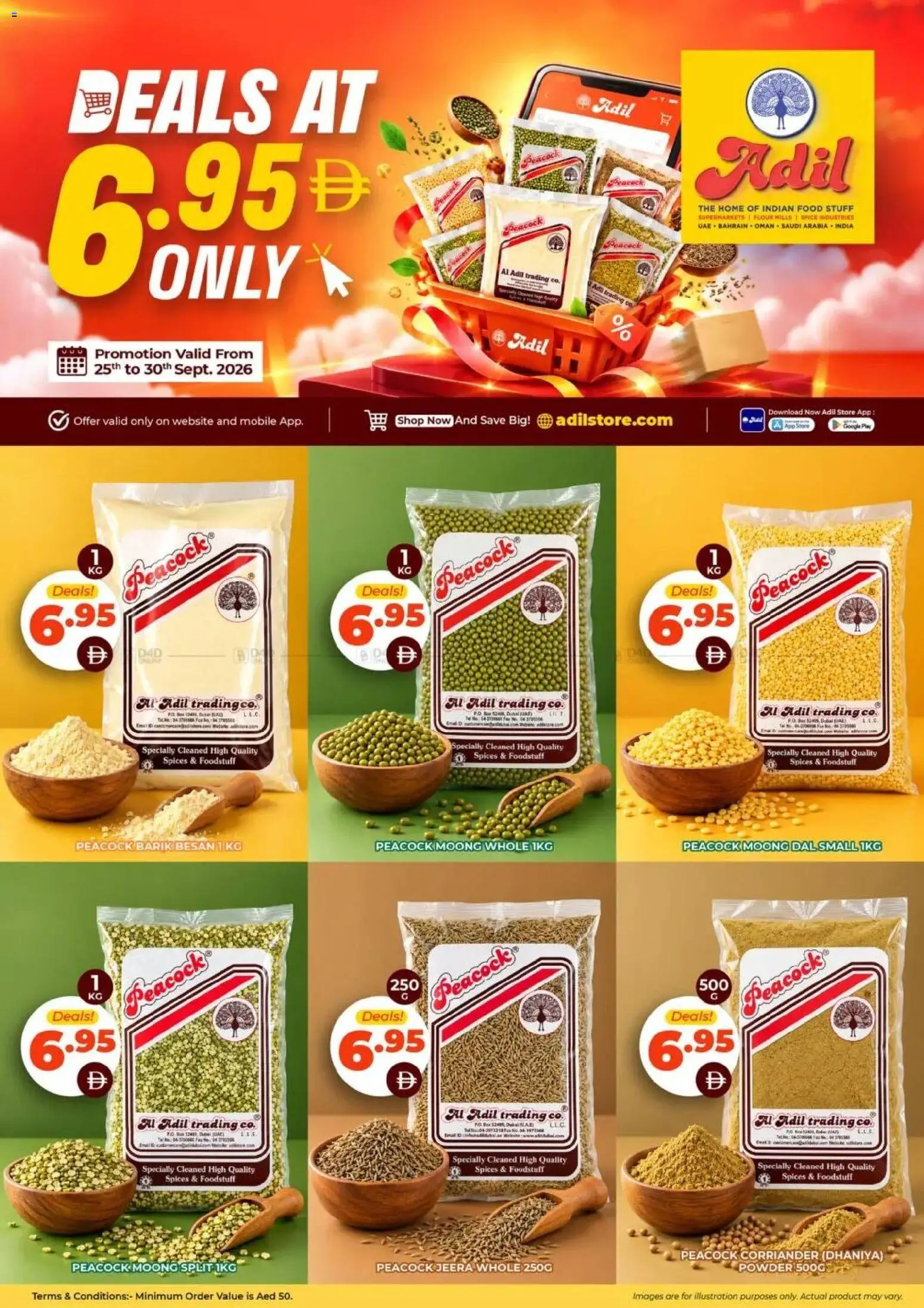 {H1} | Page: 1 | Products: Flour, Powder, Spices