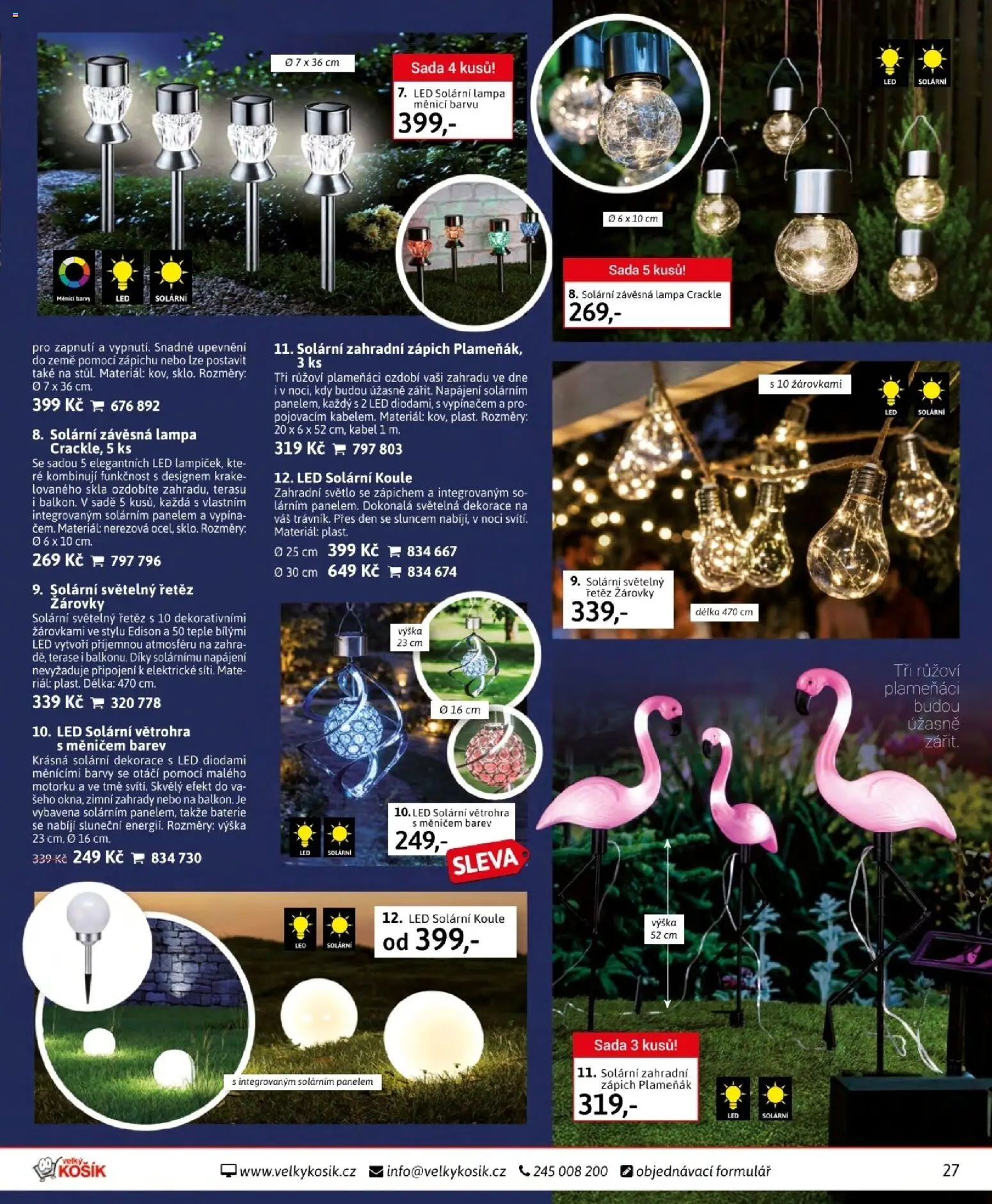 Velký Košík katalog srpen 2026 od 01.08.2026 | Strana: 27 | Produkty: Baterie, Lampa, Barvy, Dekorace