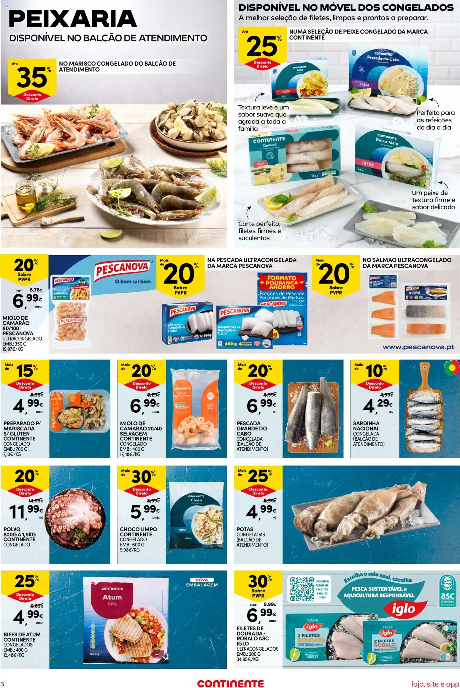Continente Semanal Continente Bom Dia │ válido de 28/07/2026 | Página: 3 | Produtos: Atum, Cabo, Polvo, Peixe