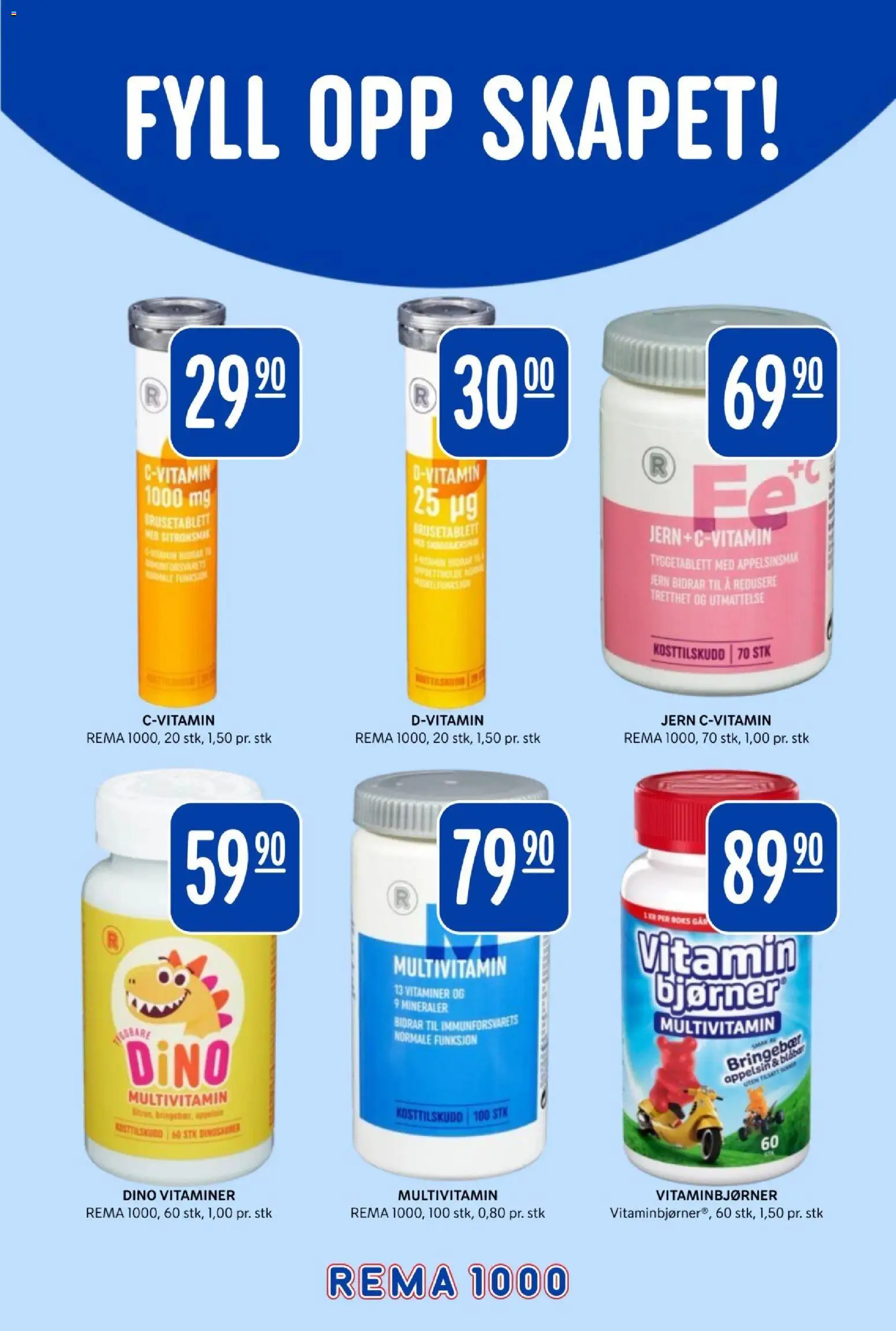 {H1} | Side: 35 | Produkter: Kosttilskudd, Jern, Multivitamin, Boks