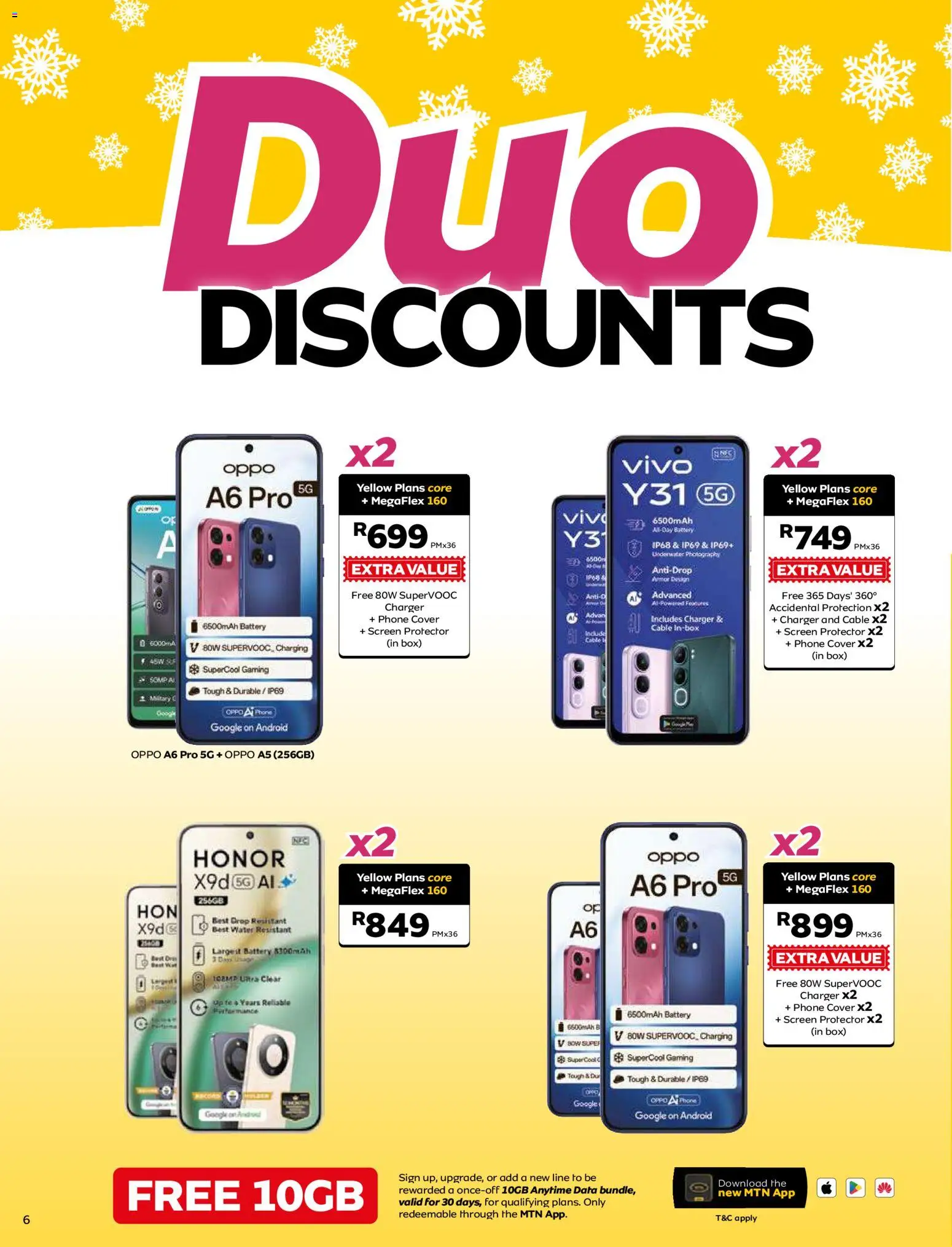 New MTN catalogue – valid from 08.06.2026 | Page: 6 | Products: Phone, Box, Battery, Charger