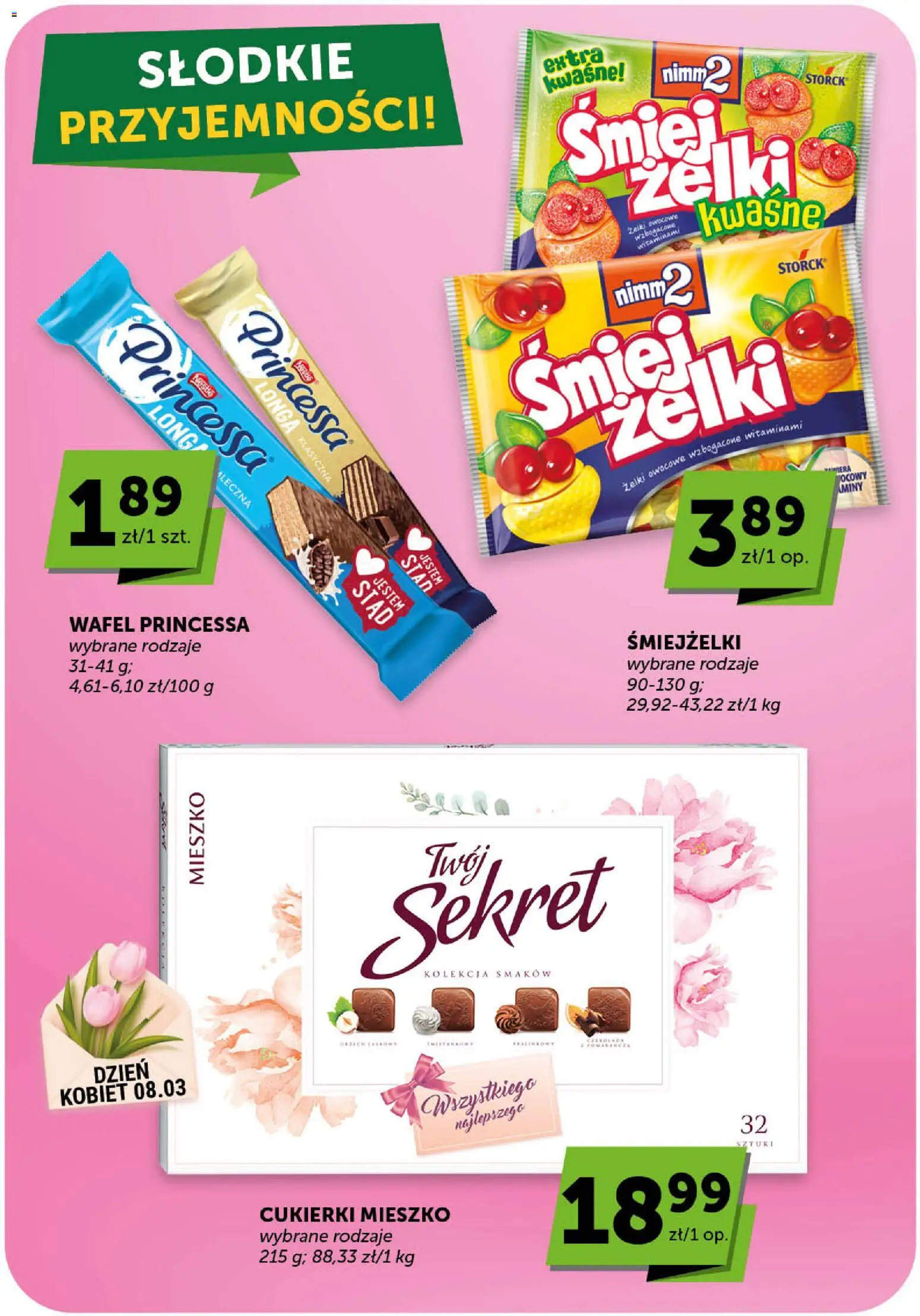 Groszek gazetka - Minimarket od 05.03.2026 | Strona: 11 | Produkty: Żelki, Cukierki