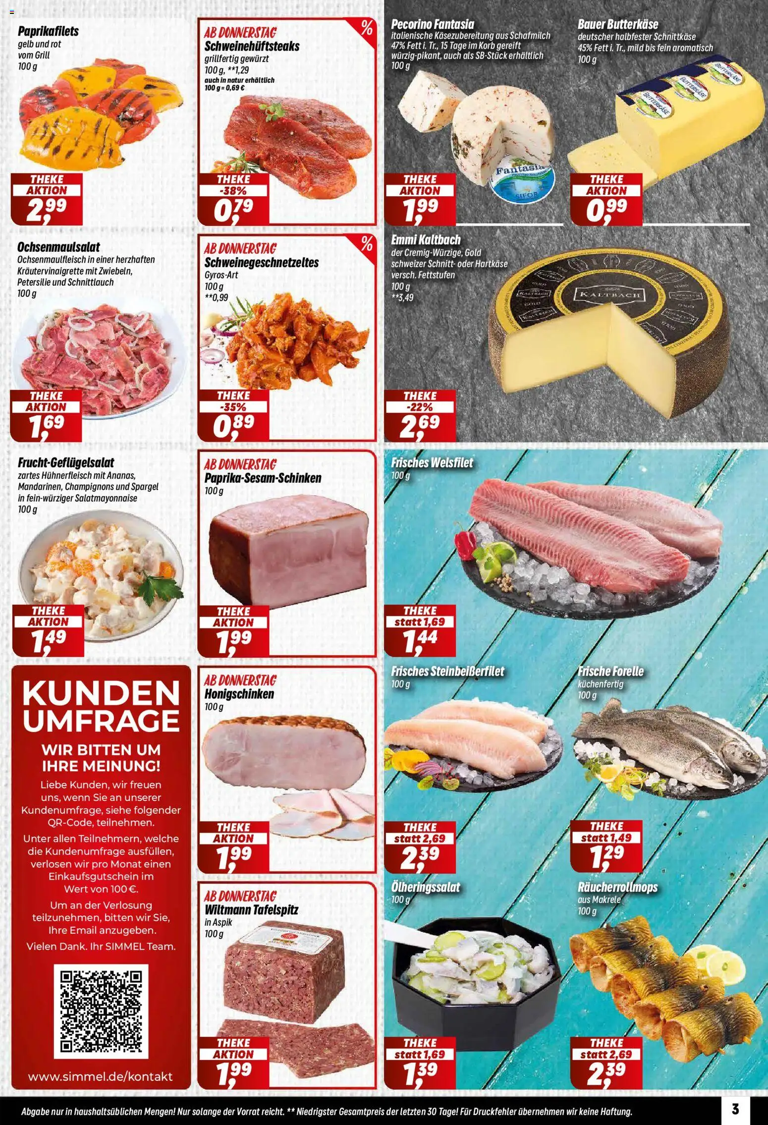 Simmel Prospekt 	 – gültig ab 20.04.2026 | Seite: 3 | Produkte: Grill, Korb, Spargel, Hühnerfleisch