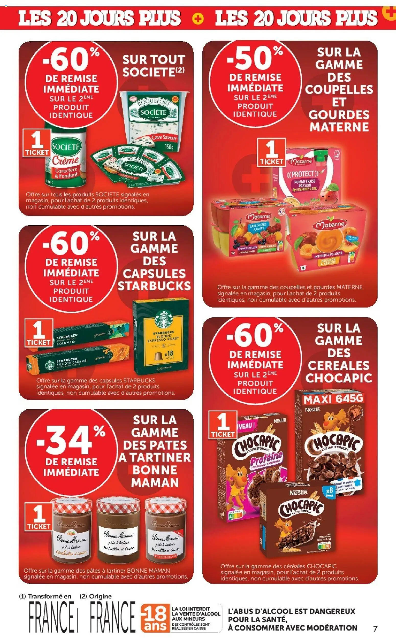 {H1} | Page: 7 | Produits: Abricot, Chocapic, Fraise, Pâtes