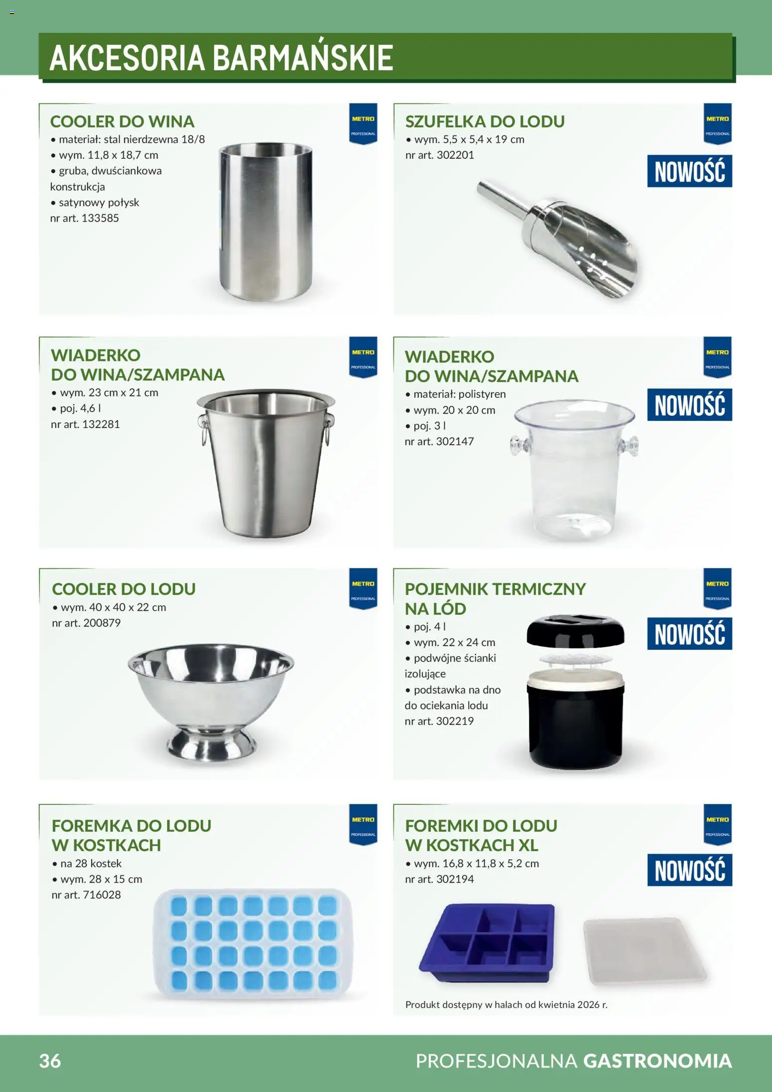 Makro Gazetka - Profesjonalna Gastronomia od 01.02.2026 | Strona: 36 | Produkty: Lód