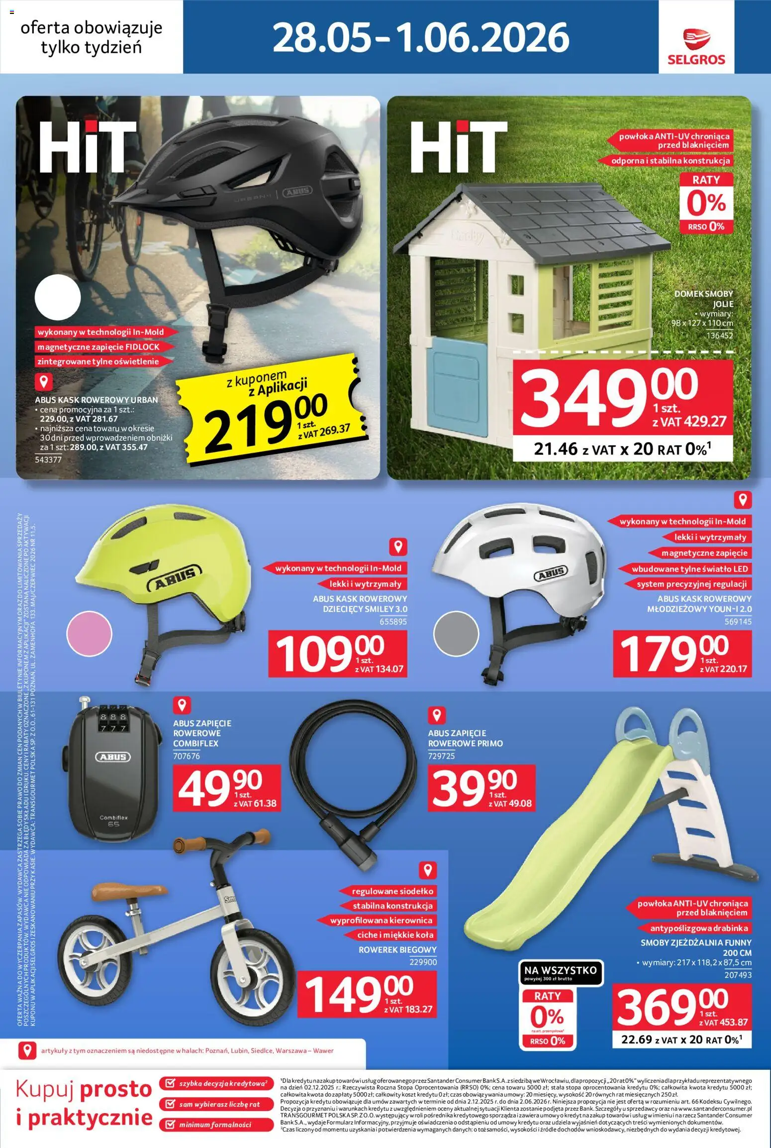 Selgros cash&carry gazetka - Jeszcze więcej super promocji od 28.05.2026 | Strona: 12 | Produkty: Rowerek biegowy