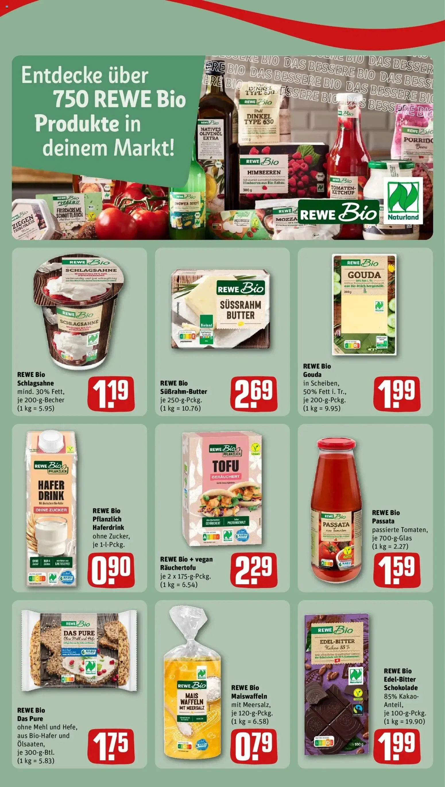 REWE Prospekt ab 31.08.2026 zum Blättern » Angebote | Seite: 3 | Produkte: Schlagsahne, Schokolade, Haferdrink, Ketchup