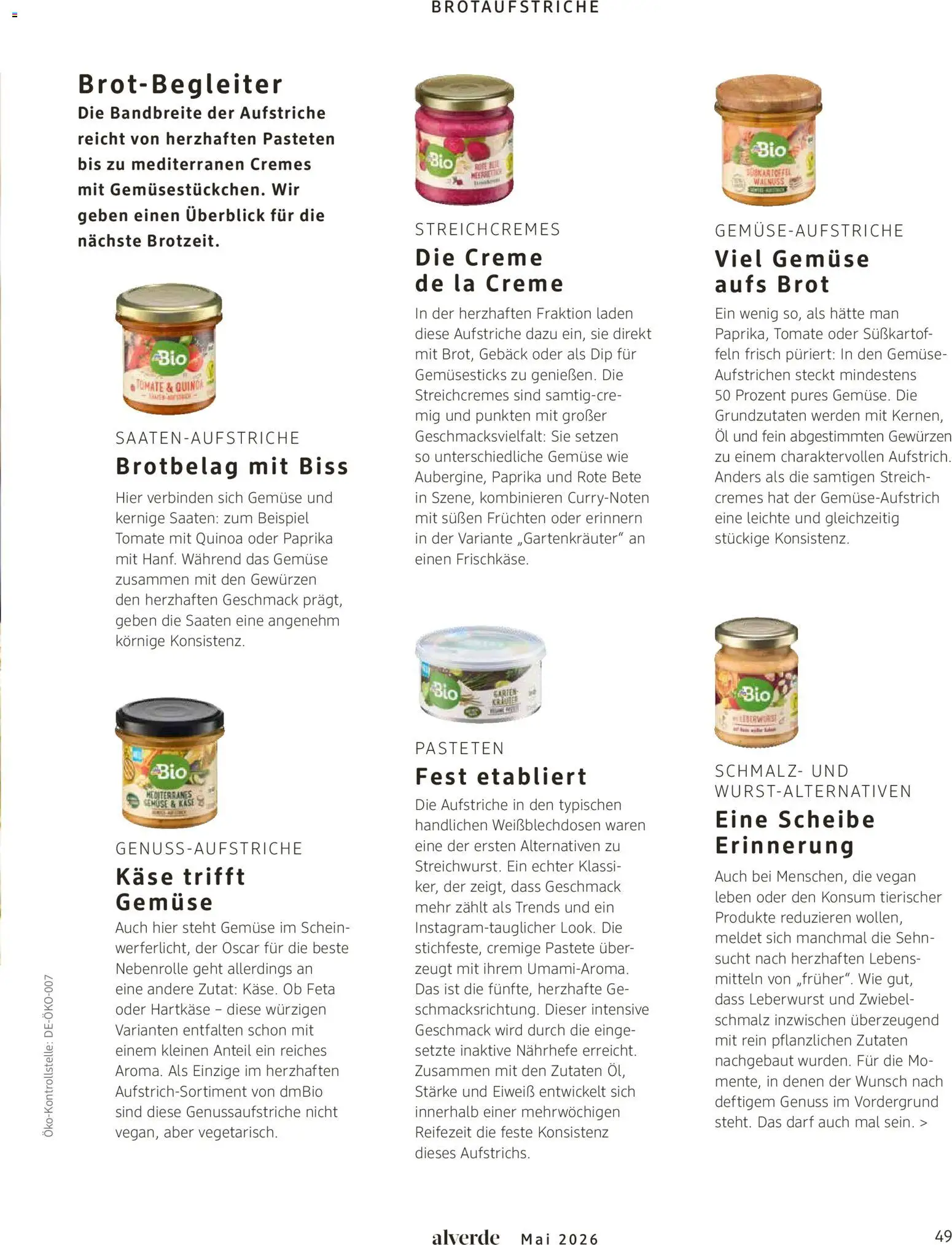 dm drogerie Prospekt 	 – gültig ab 01.05.2026 | Seite: 49 | Produkte: Käse, Öl, Creme, Gemüse