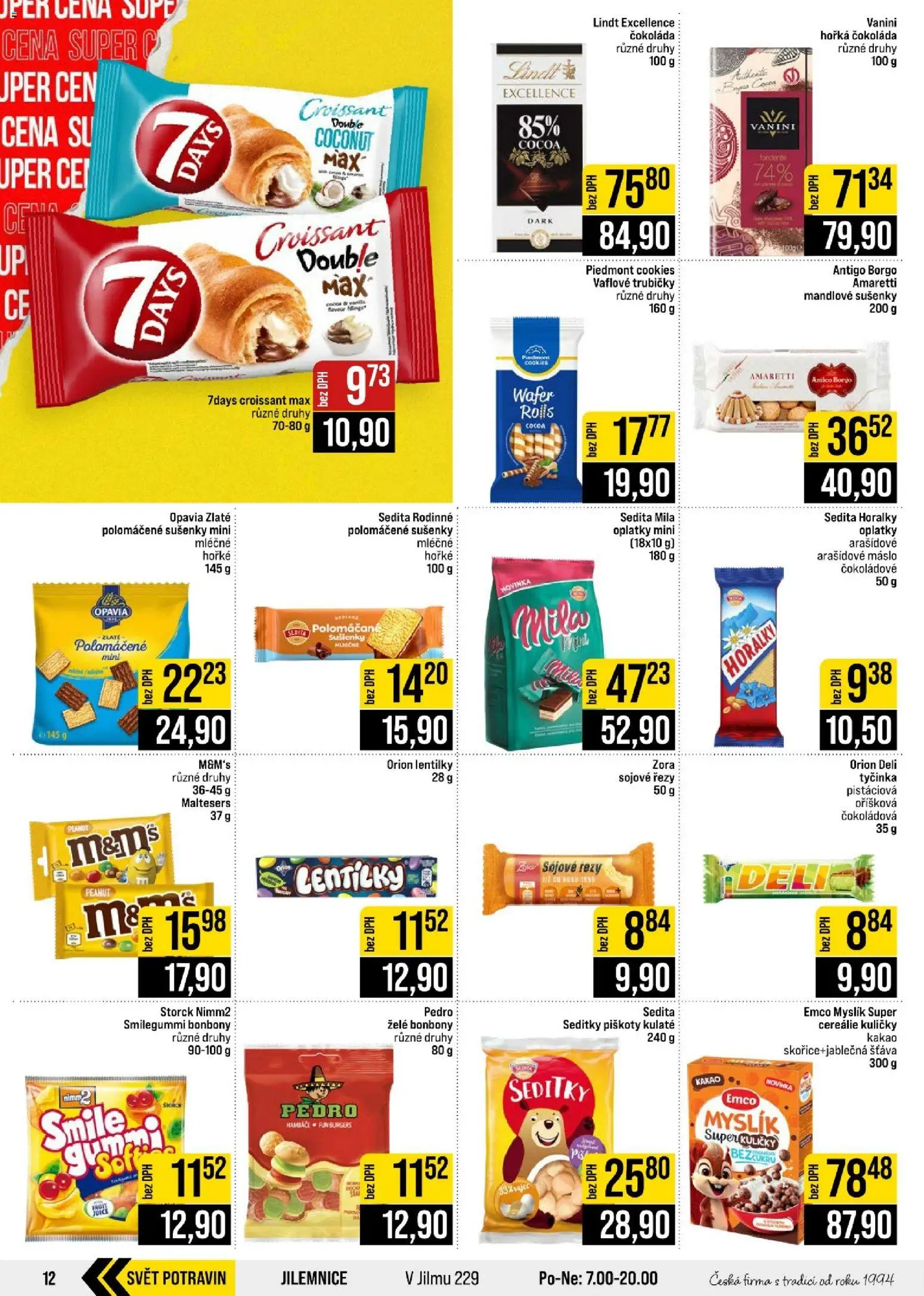 Jip leták - Cash & Carry od 30.09.2026 | Strana: 12 | Produkty: Trubičky, Kuličky, Šťáva, Sušenky