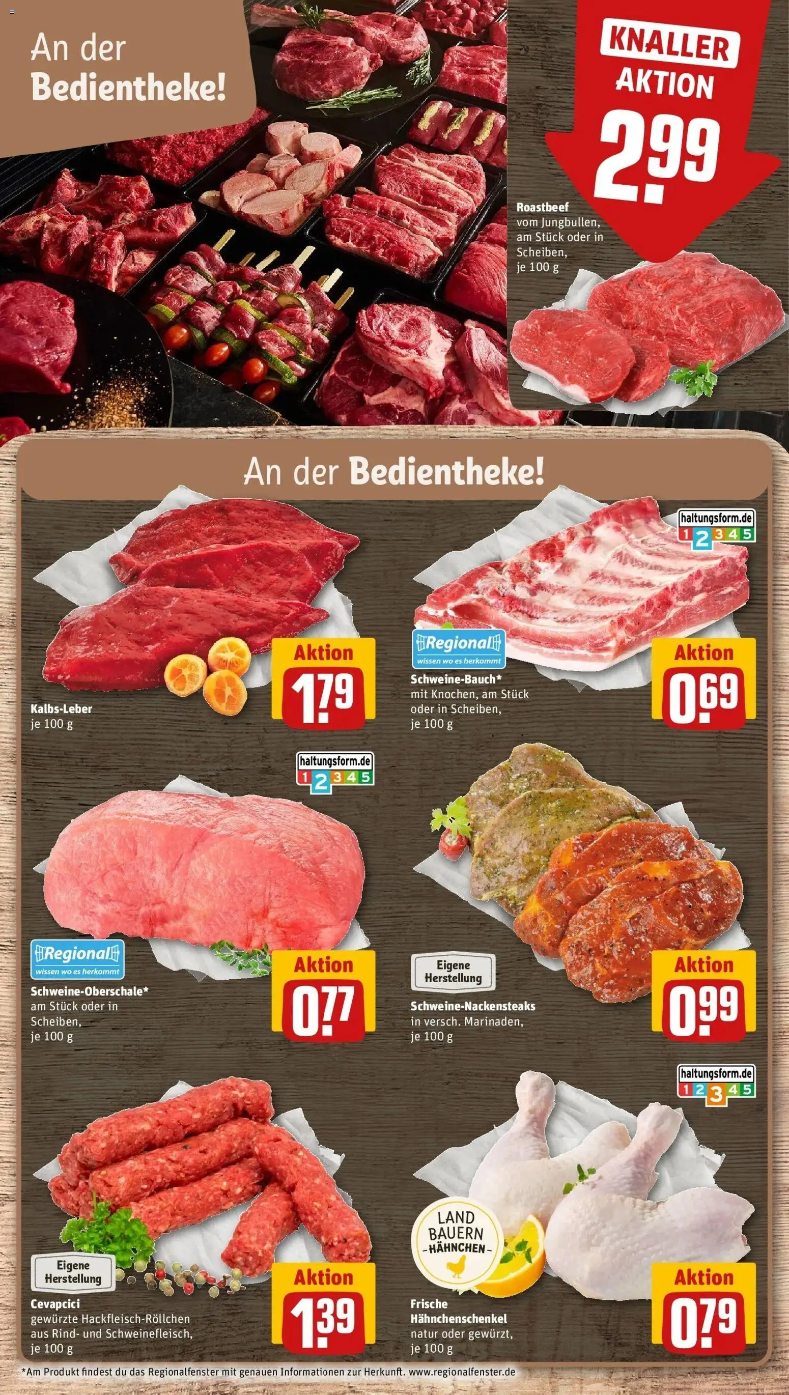 Rewe Prospekt Braunschweig / Watenbüttel – gültig ab 13.07.2026 | Seite: 8 | Produkte: Hahnchen, Hahnchenschenkel, Roastbeef, Kalbsleber